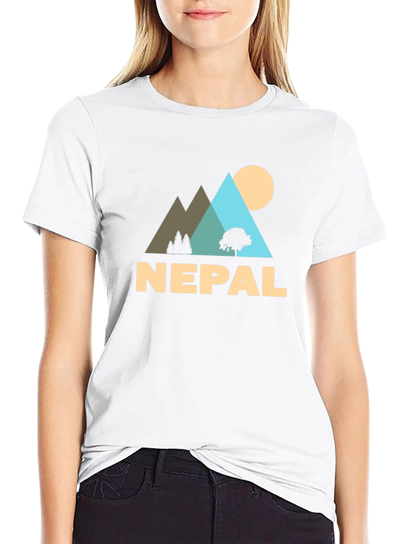 Nepal Adventure T-Shirt - Mountain Landscape Tee