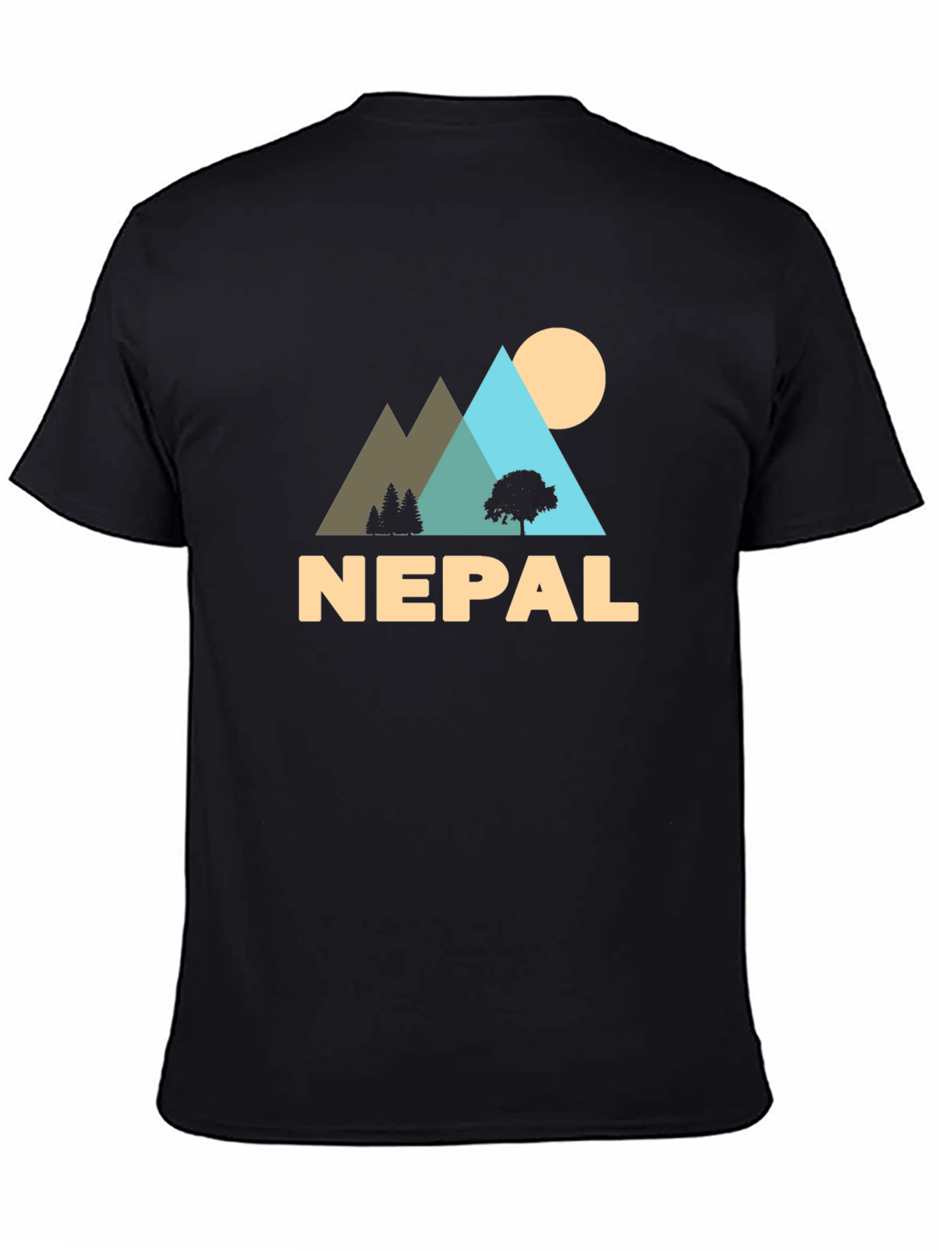 Nepal Adventure T-Shirt - Mountain Landscape Tee