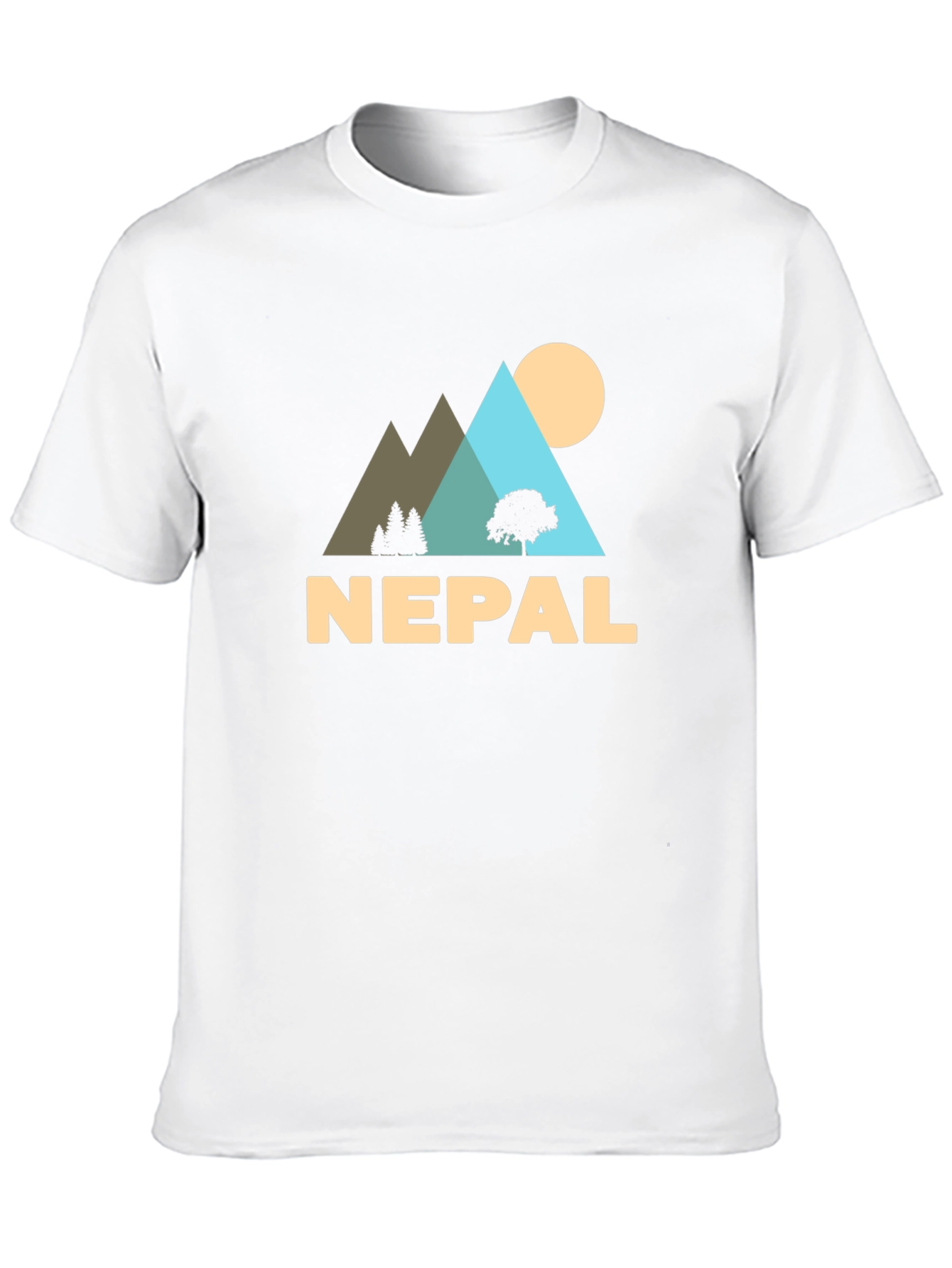 Nepal Adventure T-Shirt - Mountain Landscape Tee