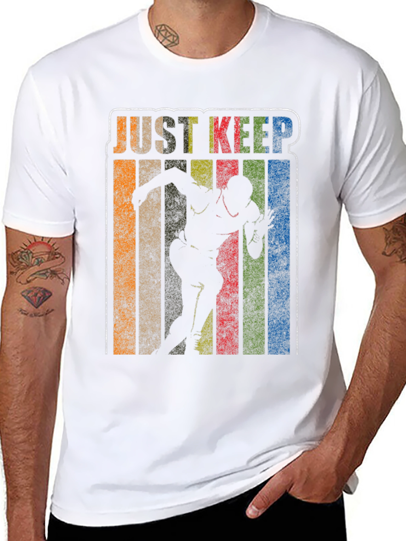 Just Keep Running Retro T-Shirt