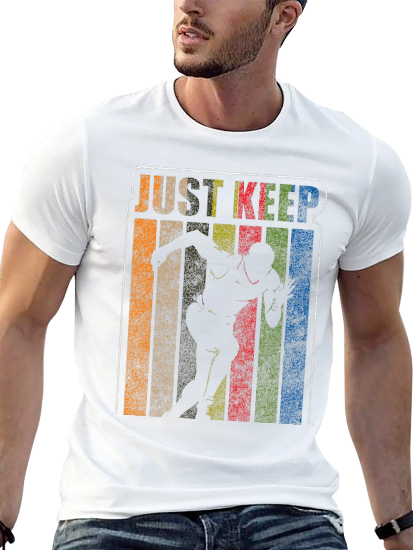 Just Keep Running Retro T-Shirt