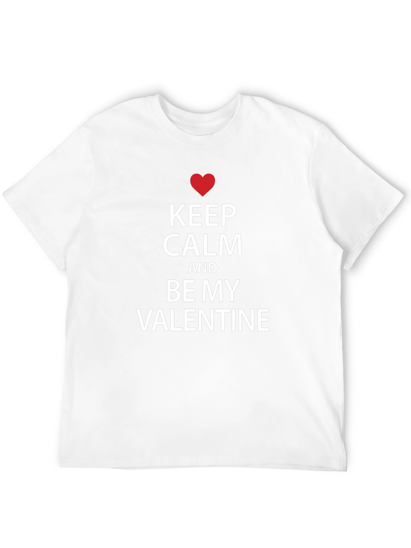Keep Calm Valentines Day T-Shirt - Black