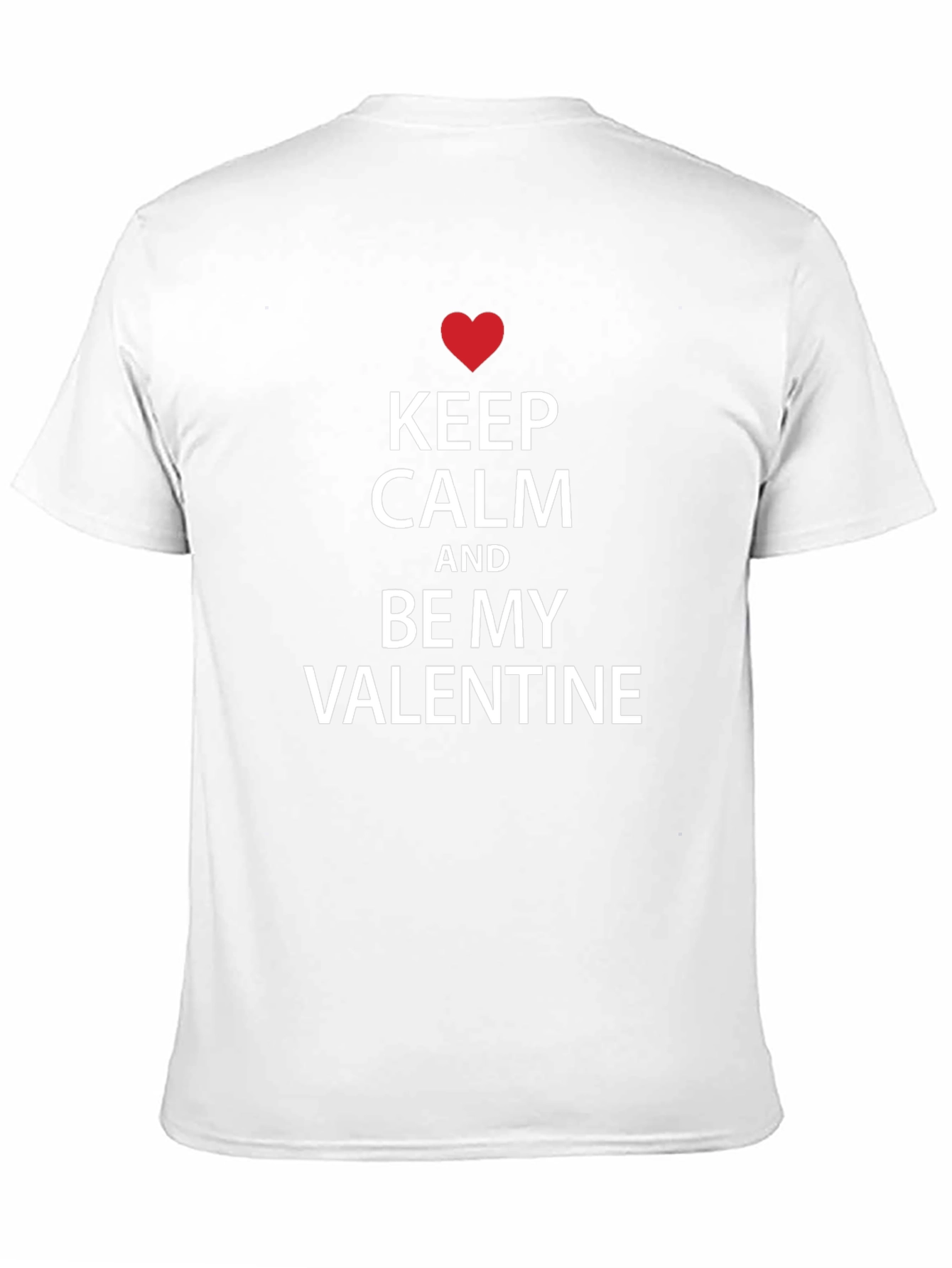 Keep Calm Valentines Day T-Shirt - Black