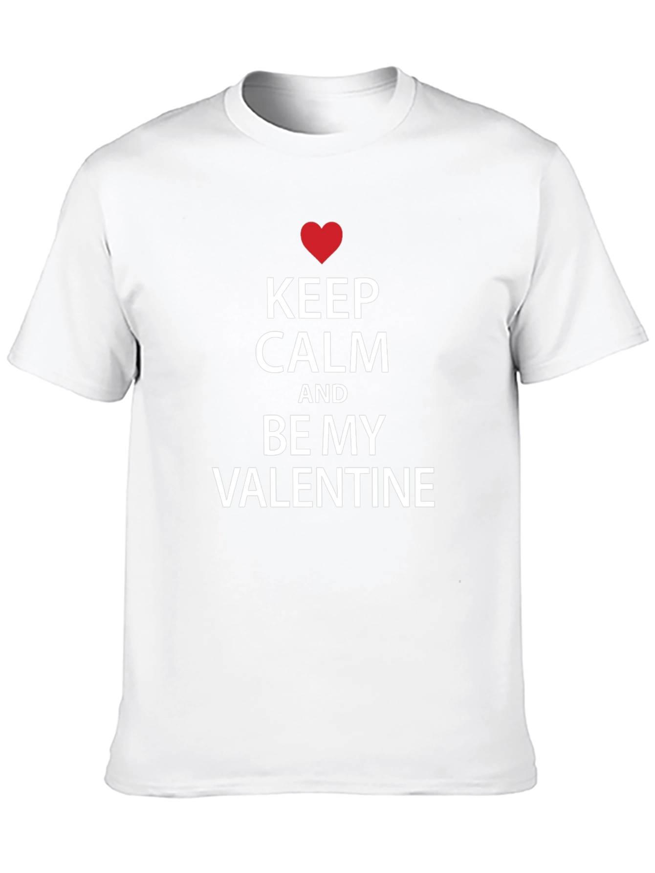 Keep Calm Valentines Day T-Shirt - Black