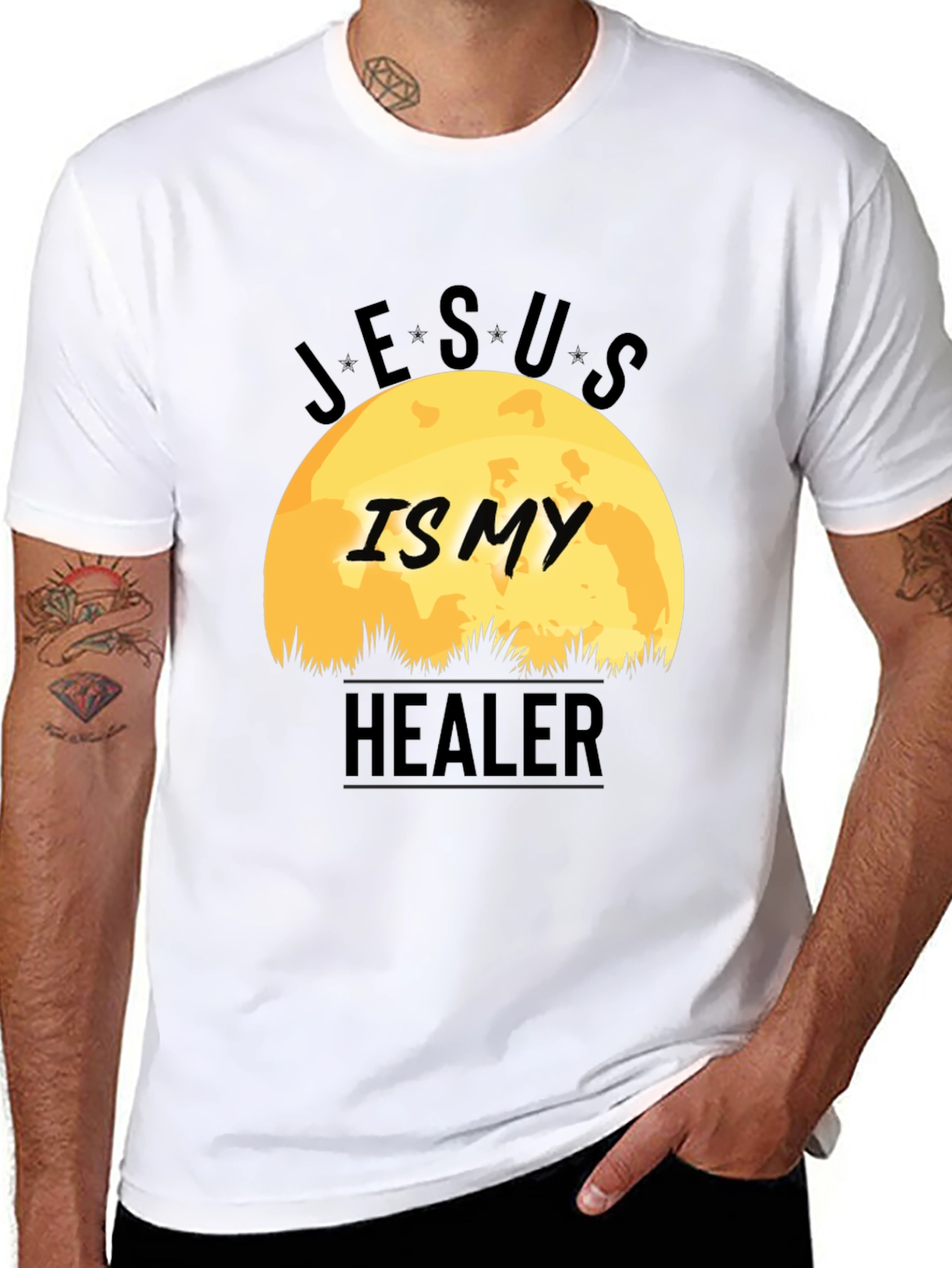 Jesus is My Healer Graphic Tee - Christian Apparel