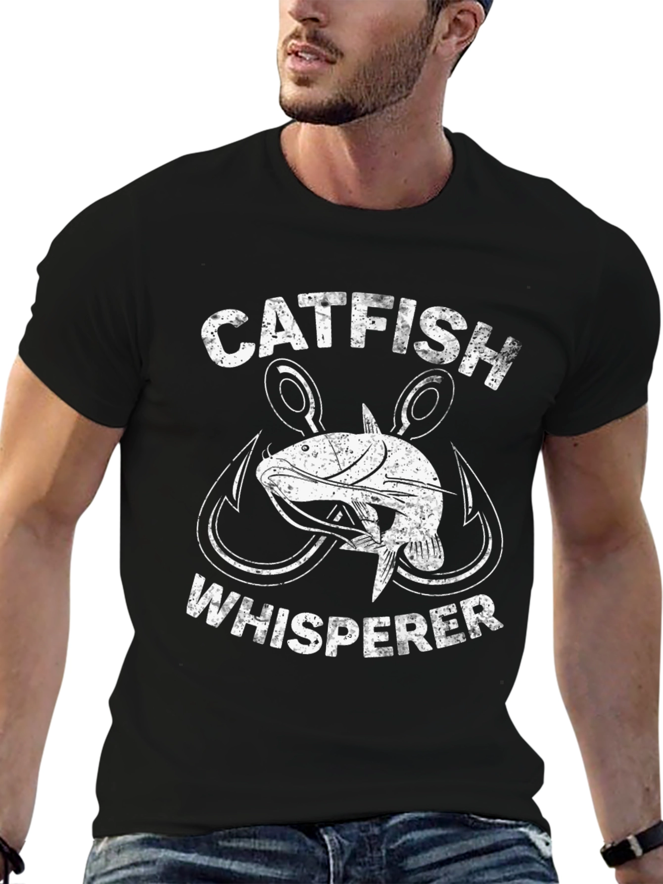 Catfish Whisperer Graphic T-Shirt Fishing Tee