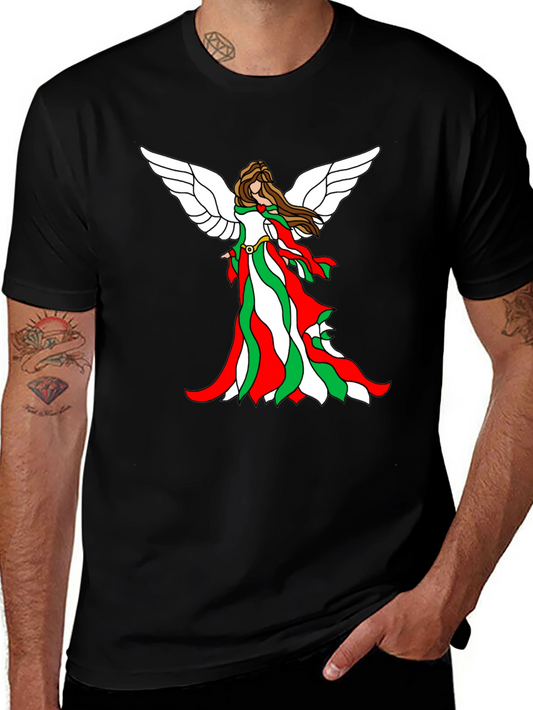 Angel Wings Italian Flag Colors T-Shirt