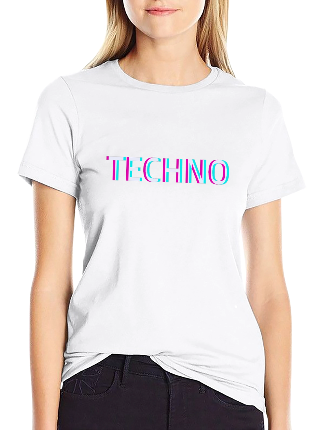 Techno Glitch T-Shirt - Modern Style