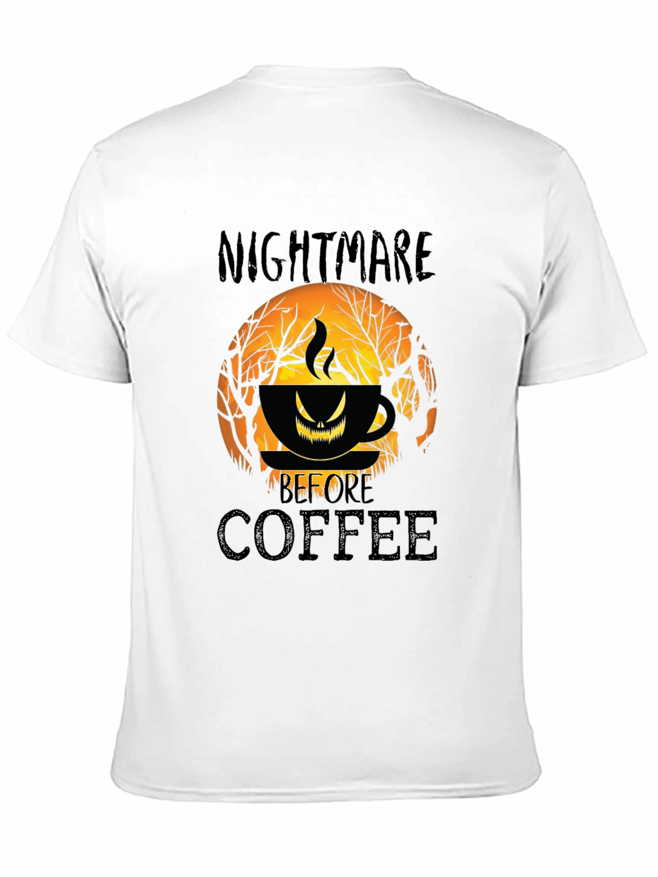 Nightmare Before Coffee Halloween Graphic T-Shirt