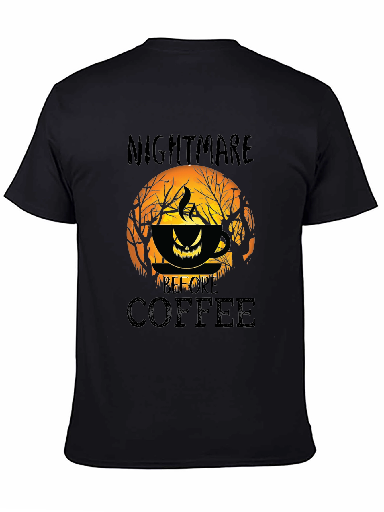 Nightmare Before Coffee Halloween Graphic T-Shirt