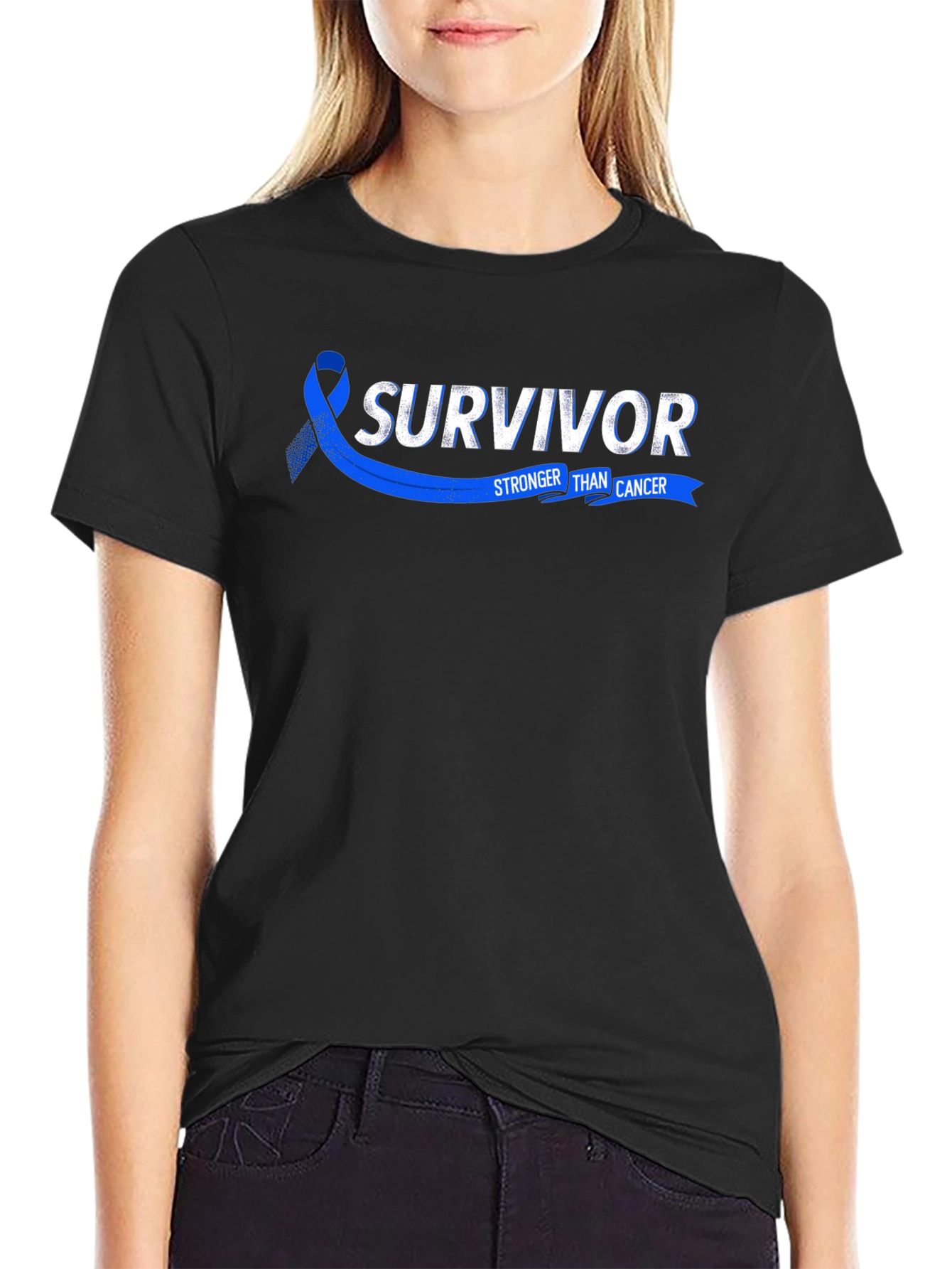 Survivor Stronger Than Cancer Awareness T-Shirt