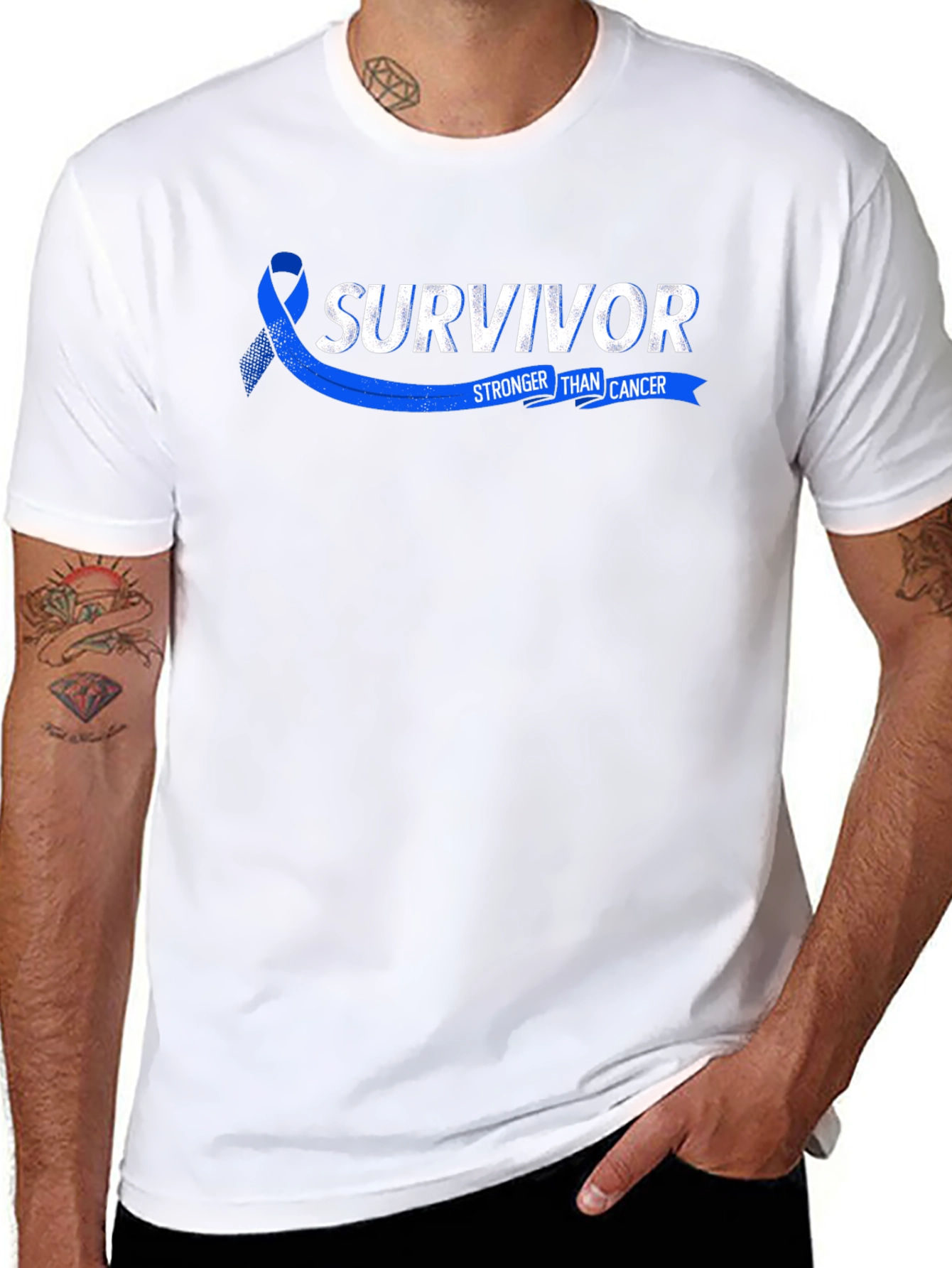 Survivor Stronger Than Cancer Awareness T-Shirt