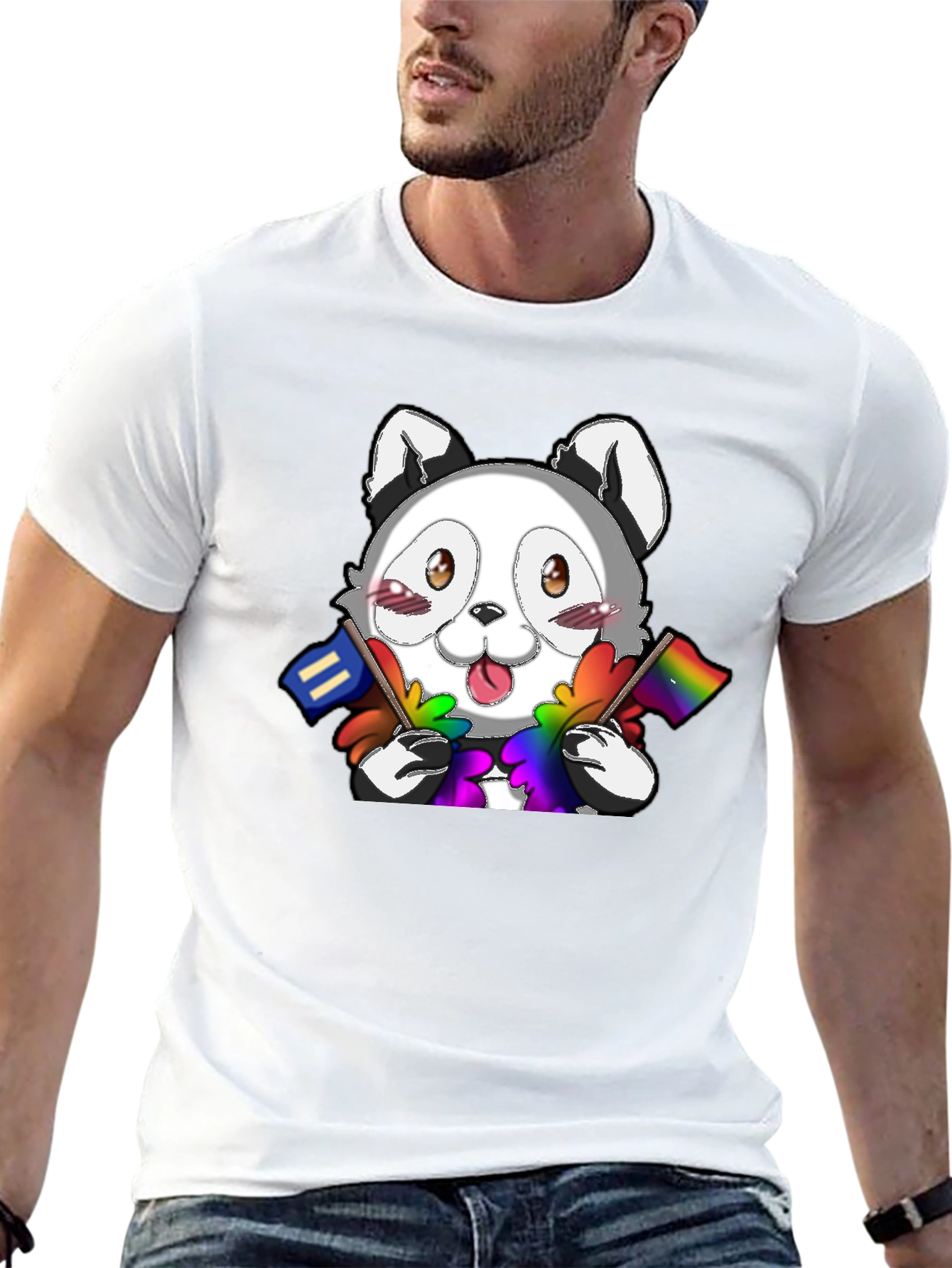 Cute LGBT Pride Raccoon T-Shirt