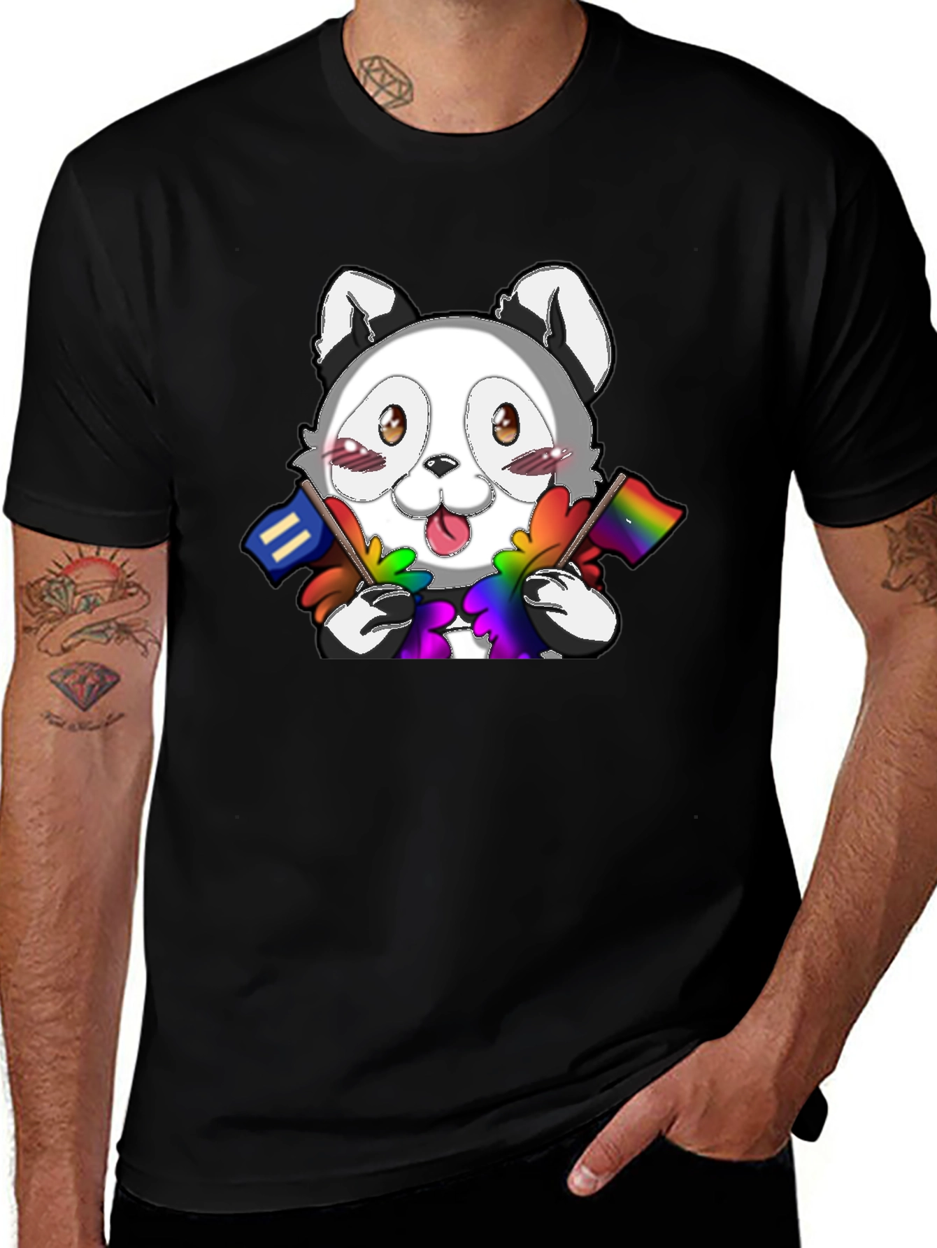 Cute LGBT Pride Raccoon T-Shirt