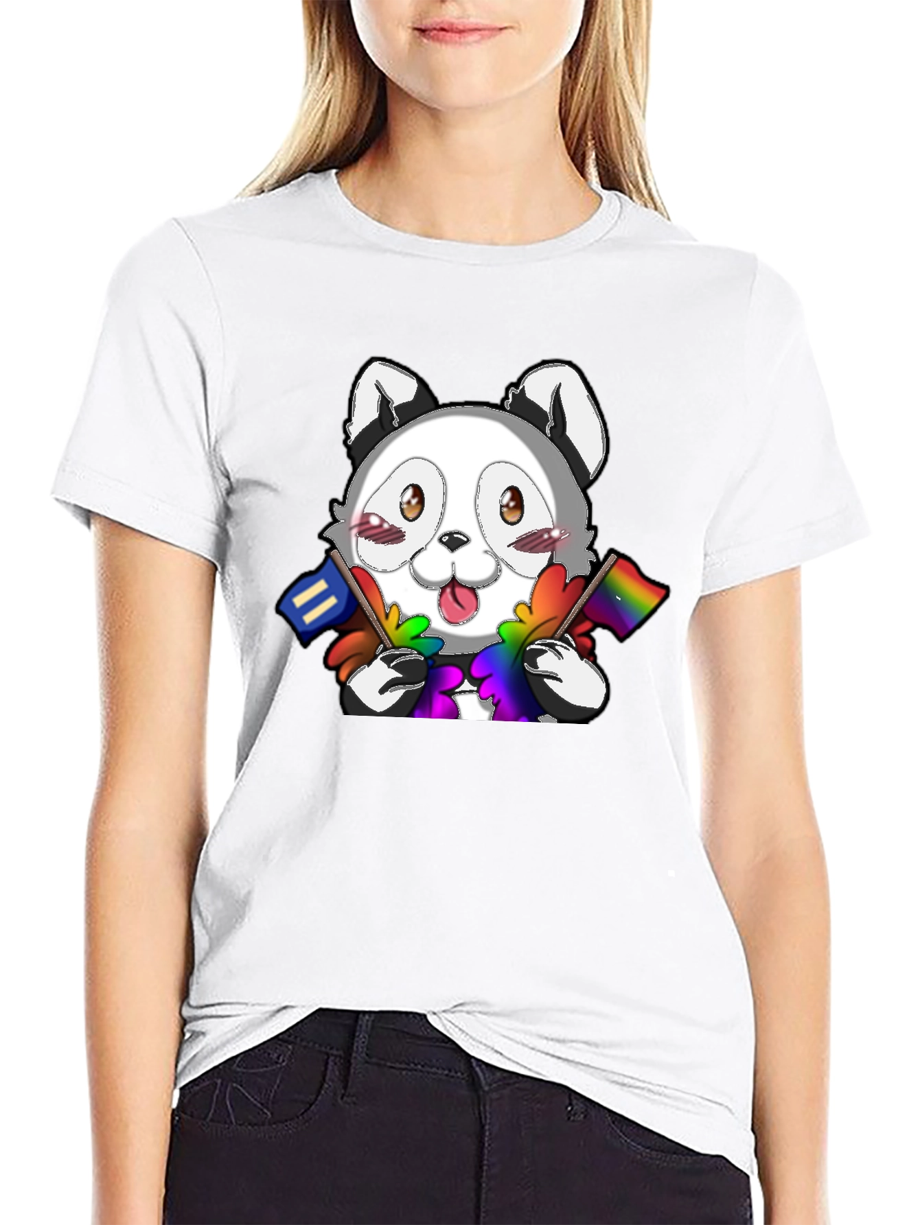 Cute LGBT Pride Raccoon T-Shirt