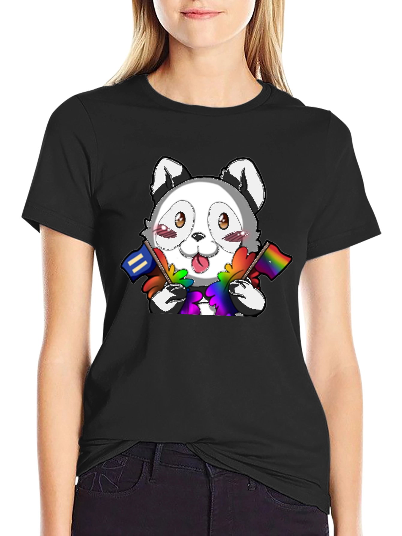 Cute LGBT Pride Raccoon T-Shirt
