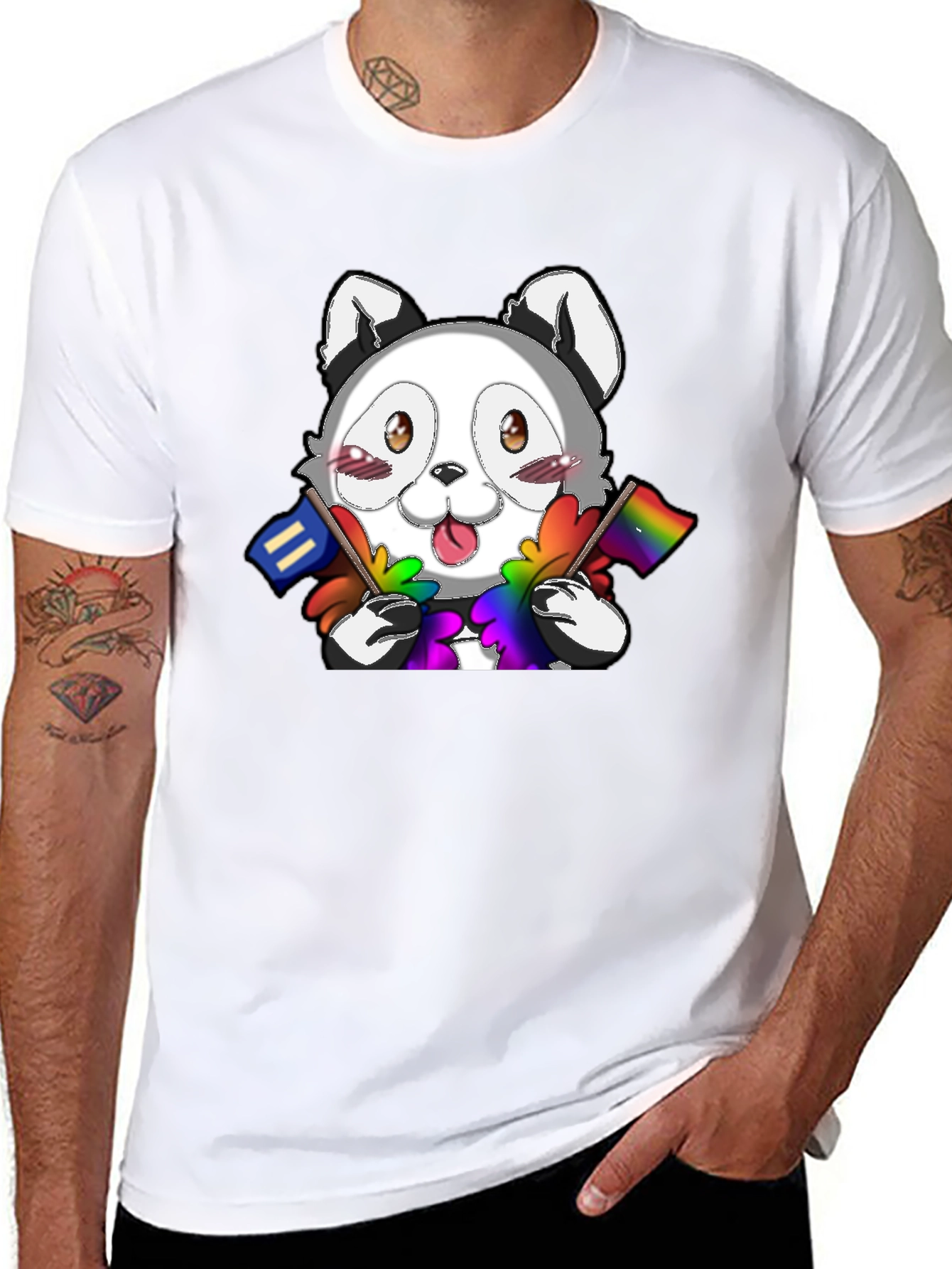 Cute LGBT Pride Raccoon T-Shirt