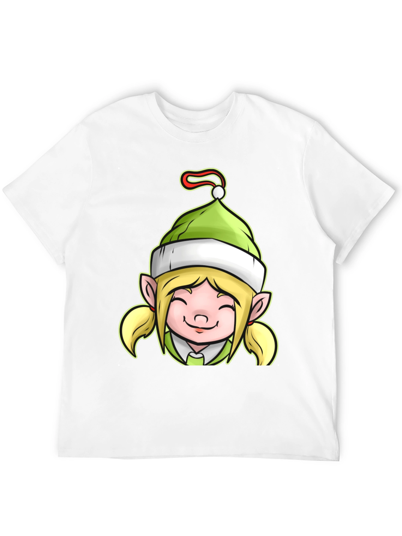 Festive Elf Girl Graphic Tee