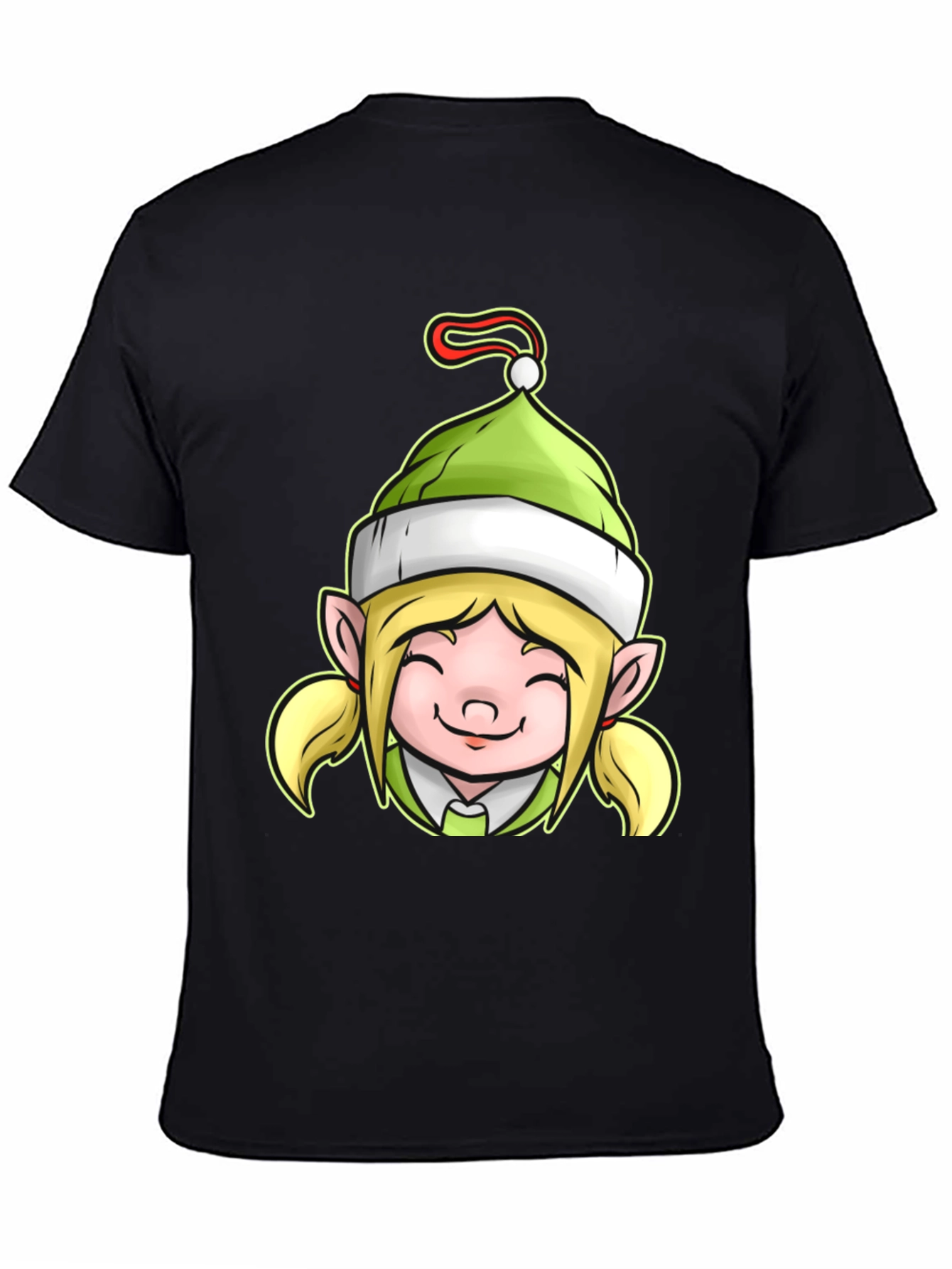 Festive Elf Girl Graphic Tee
