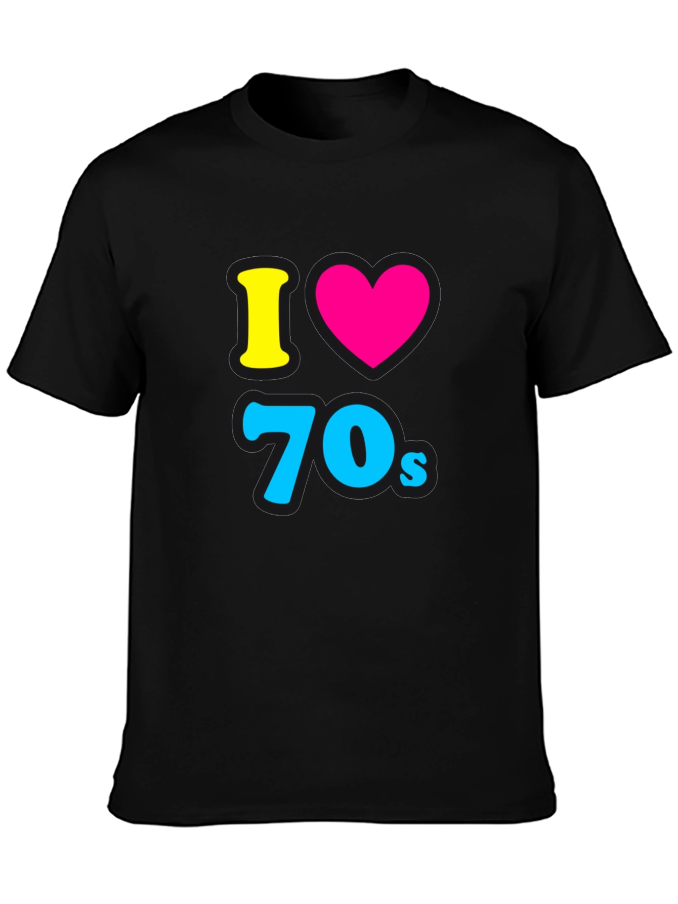 I Love the 70s Black Tee