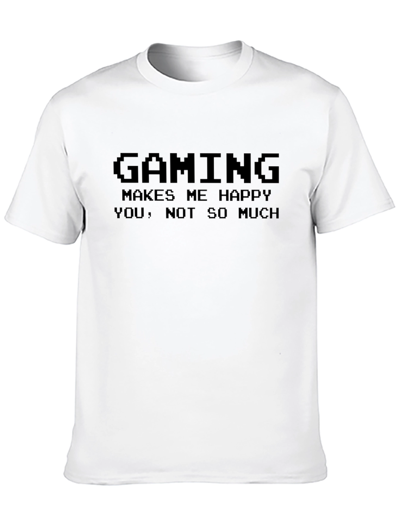 Gaming Makes Me Happy Mens Black T-Shirt