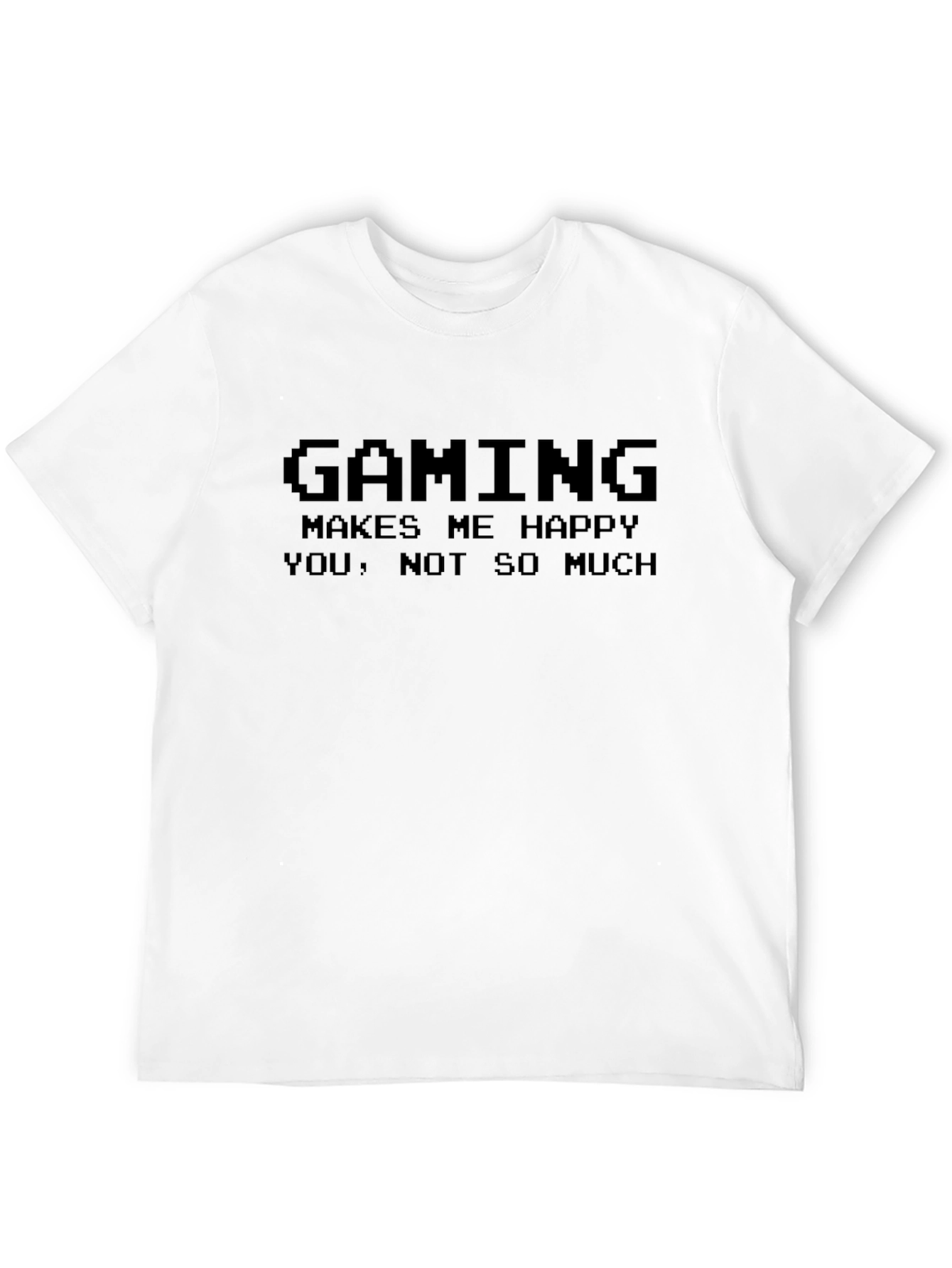 Gaming Makes Me Happy Mens Black T-Shirt