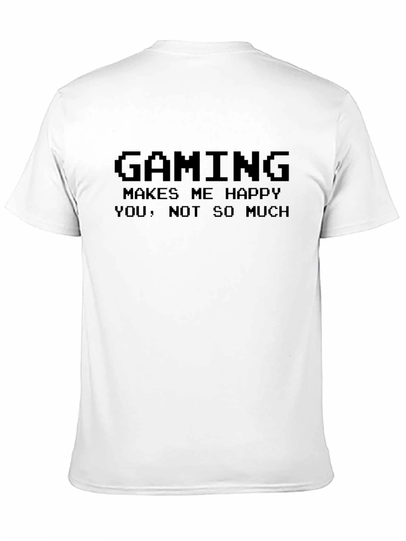 Gaming Makes Me Happy Mens Black T-Shirt