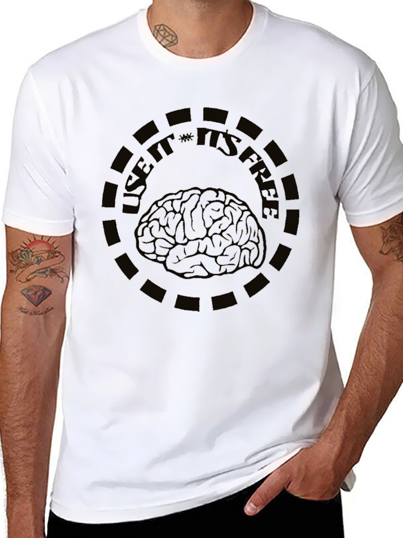 Use It Its Free Brain Graphic Tee