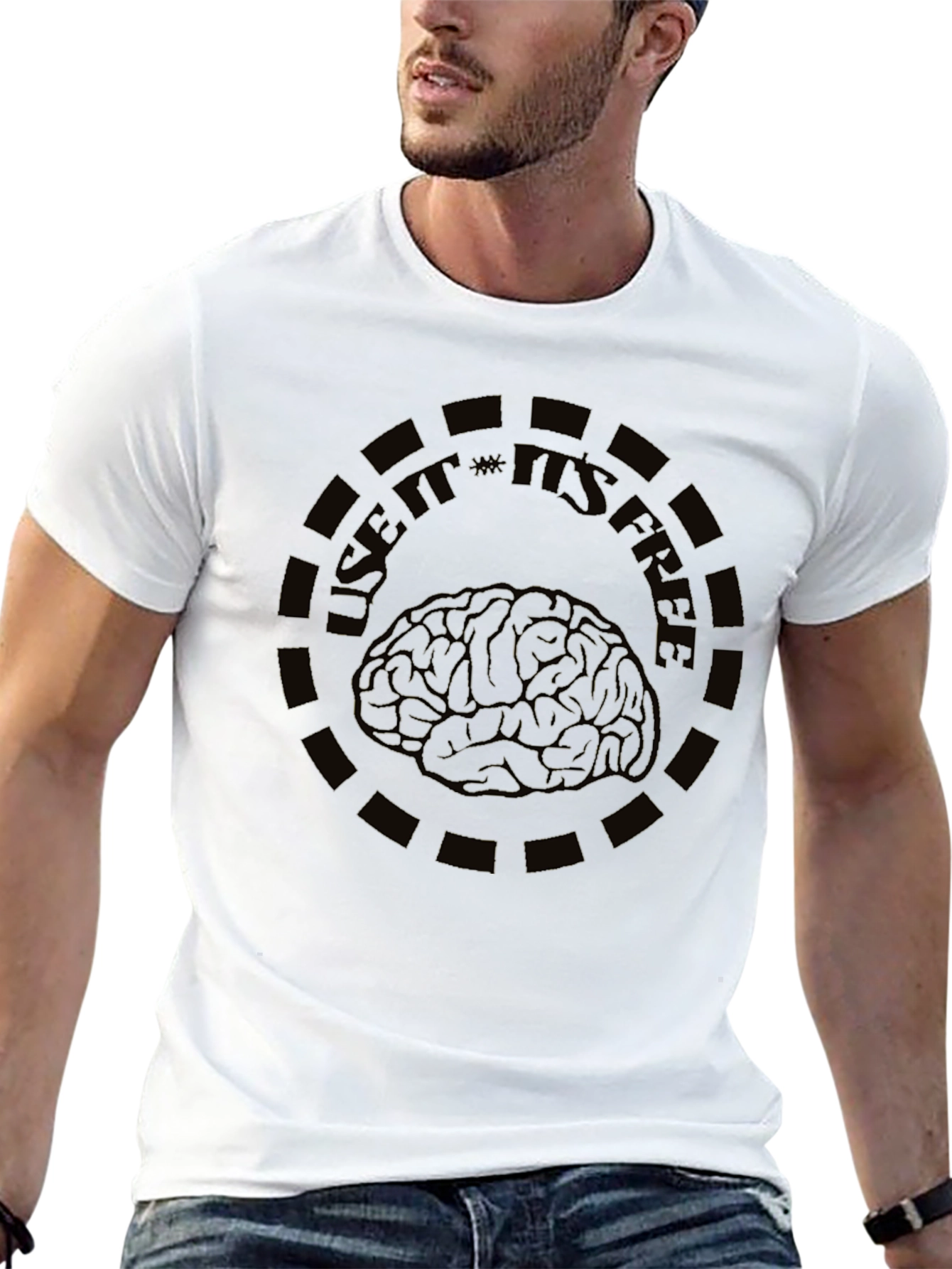 Use It Its Free Brain Graphic Tee