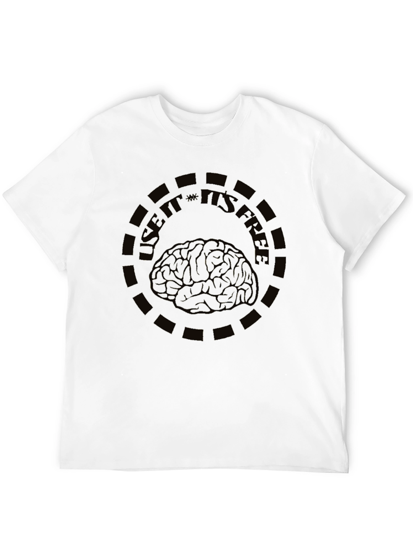 Use It Its Free Brain Graphic Tee