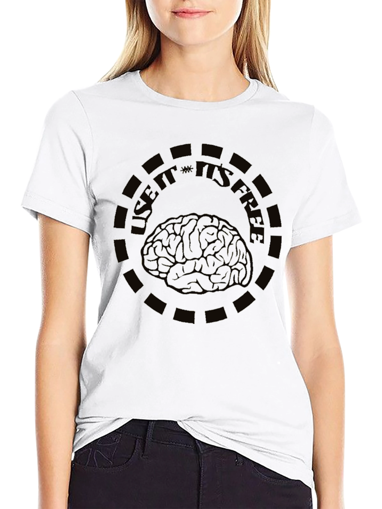 Use It Its Free Brain Graphic Tee