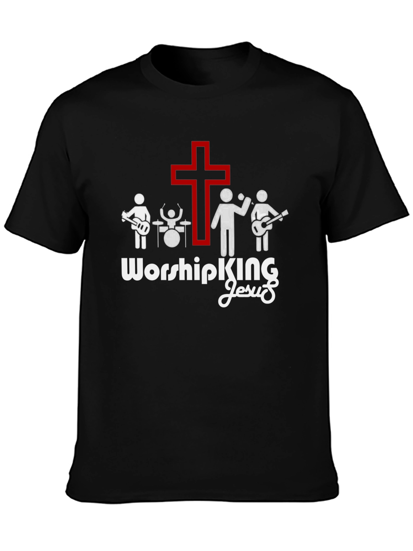 Worship King Jesus Christian Band T-Shirt