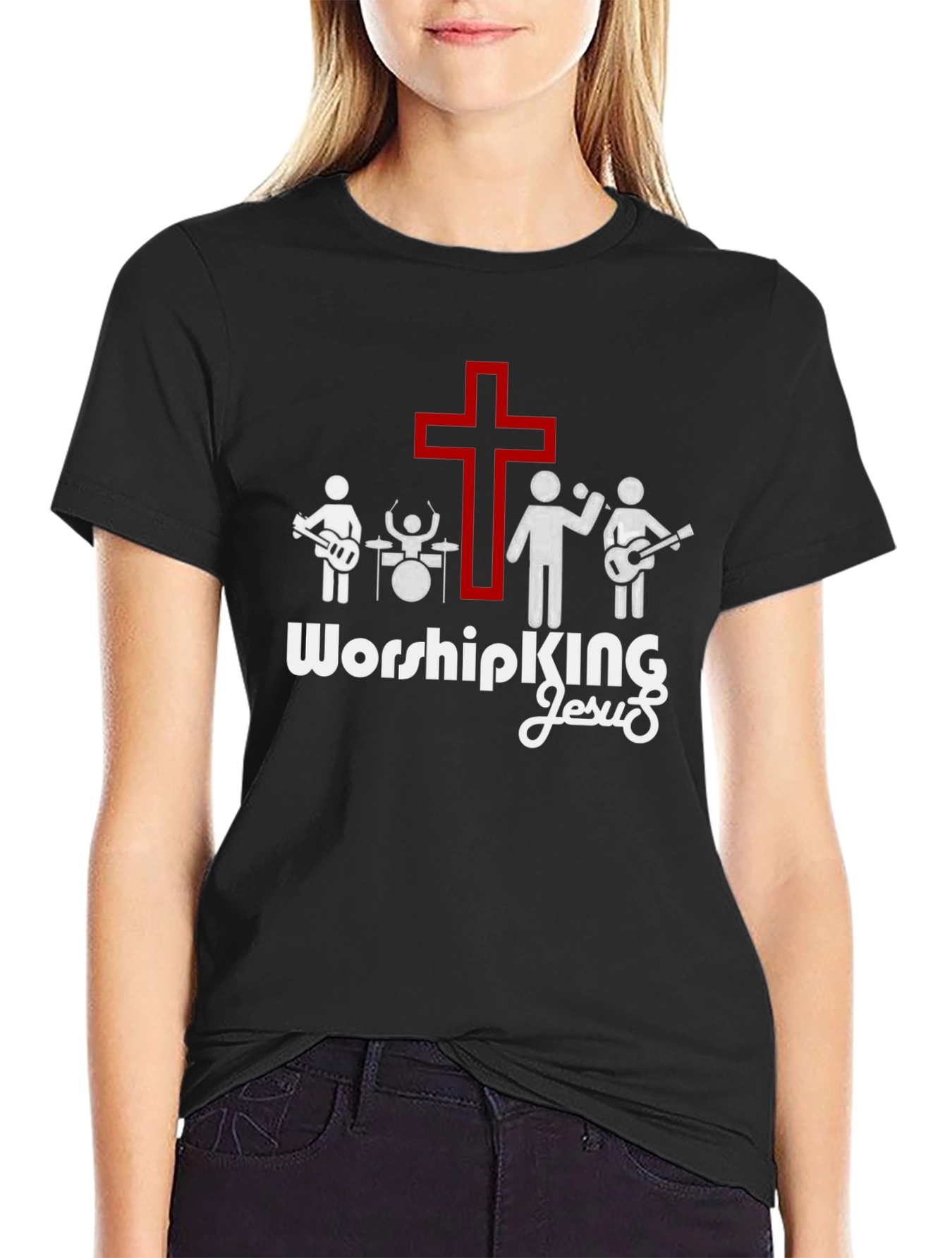 Worship King Jesus Christian Band T-Shirt