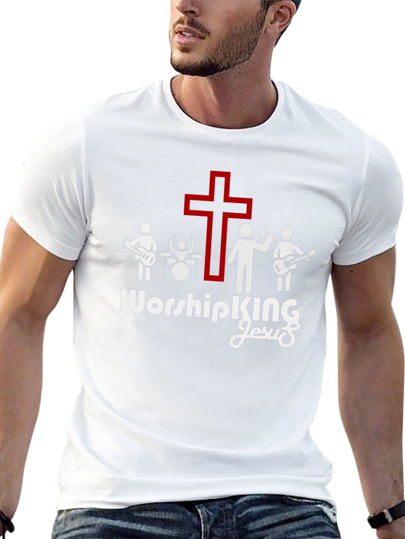 Worship King Jesus Christian Band T-Shirt