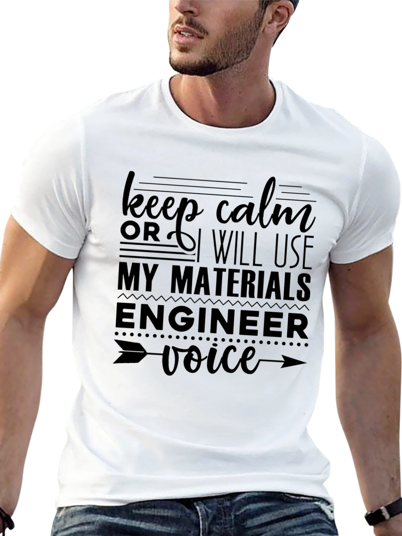 Keep Calm Materials Engineer Funny T-Shirt