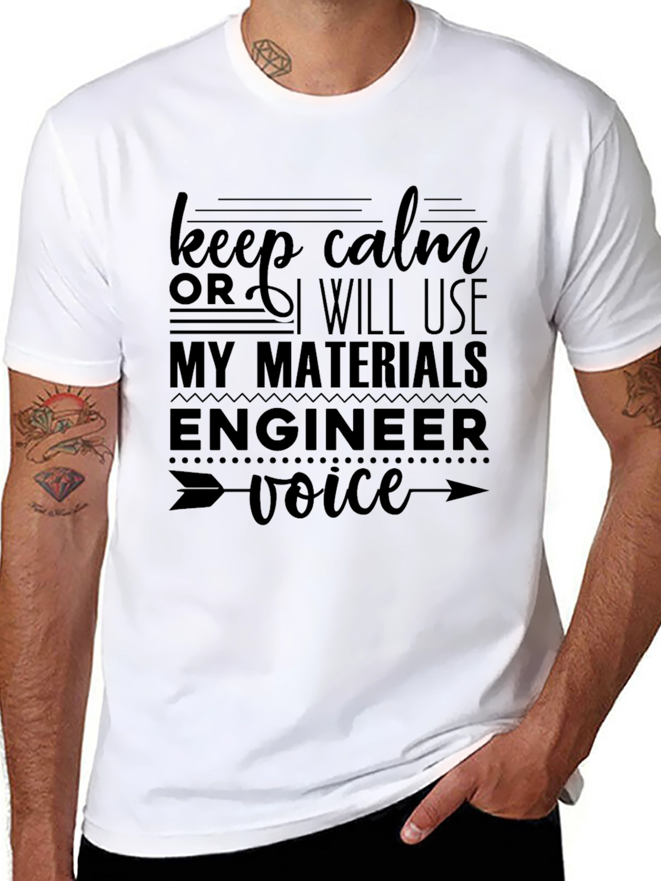 Keep Calm Materials Engineer Funny T-Shirt