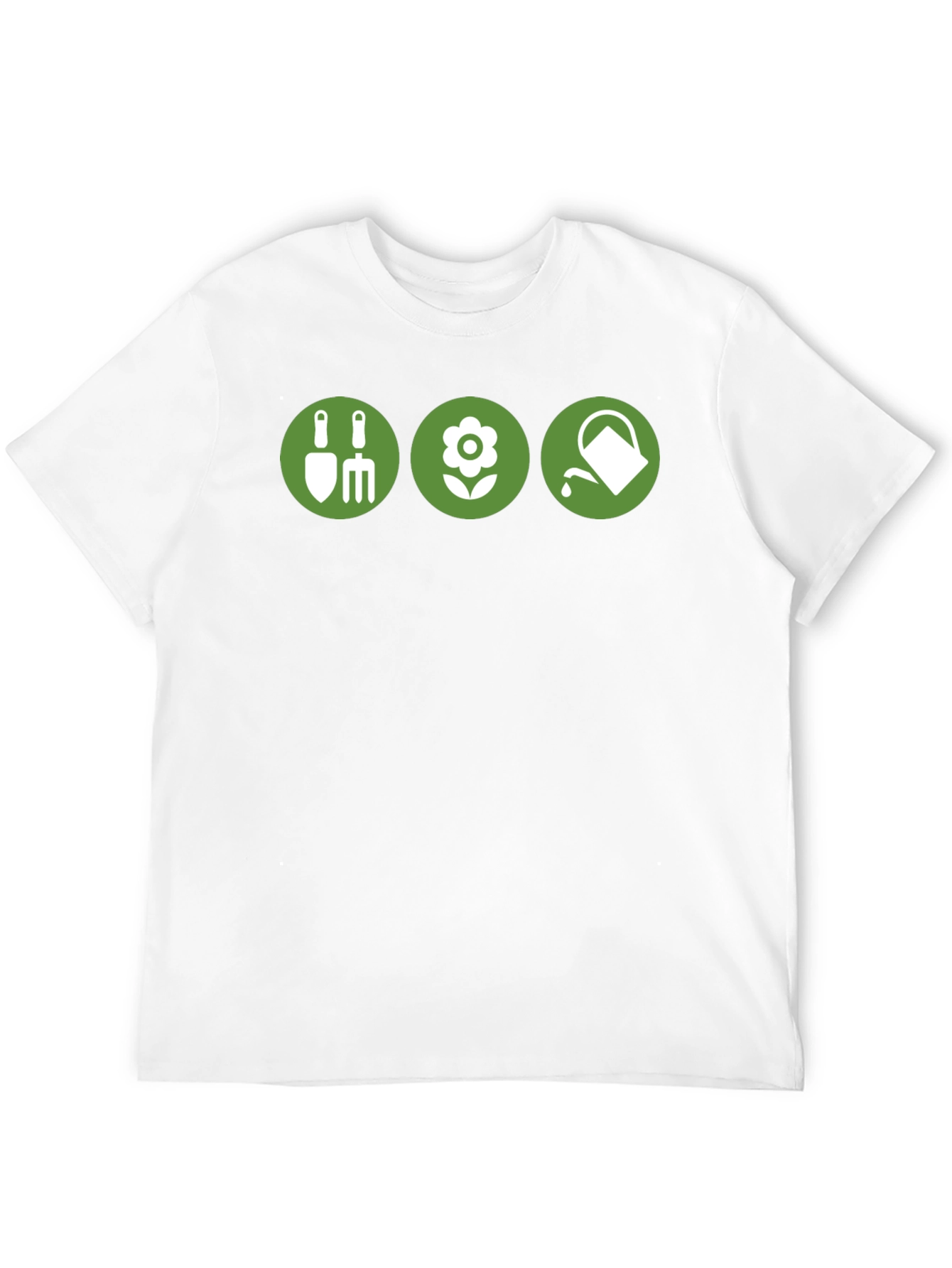Gardening Icons Black T-Shirt