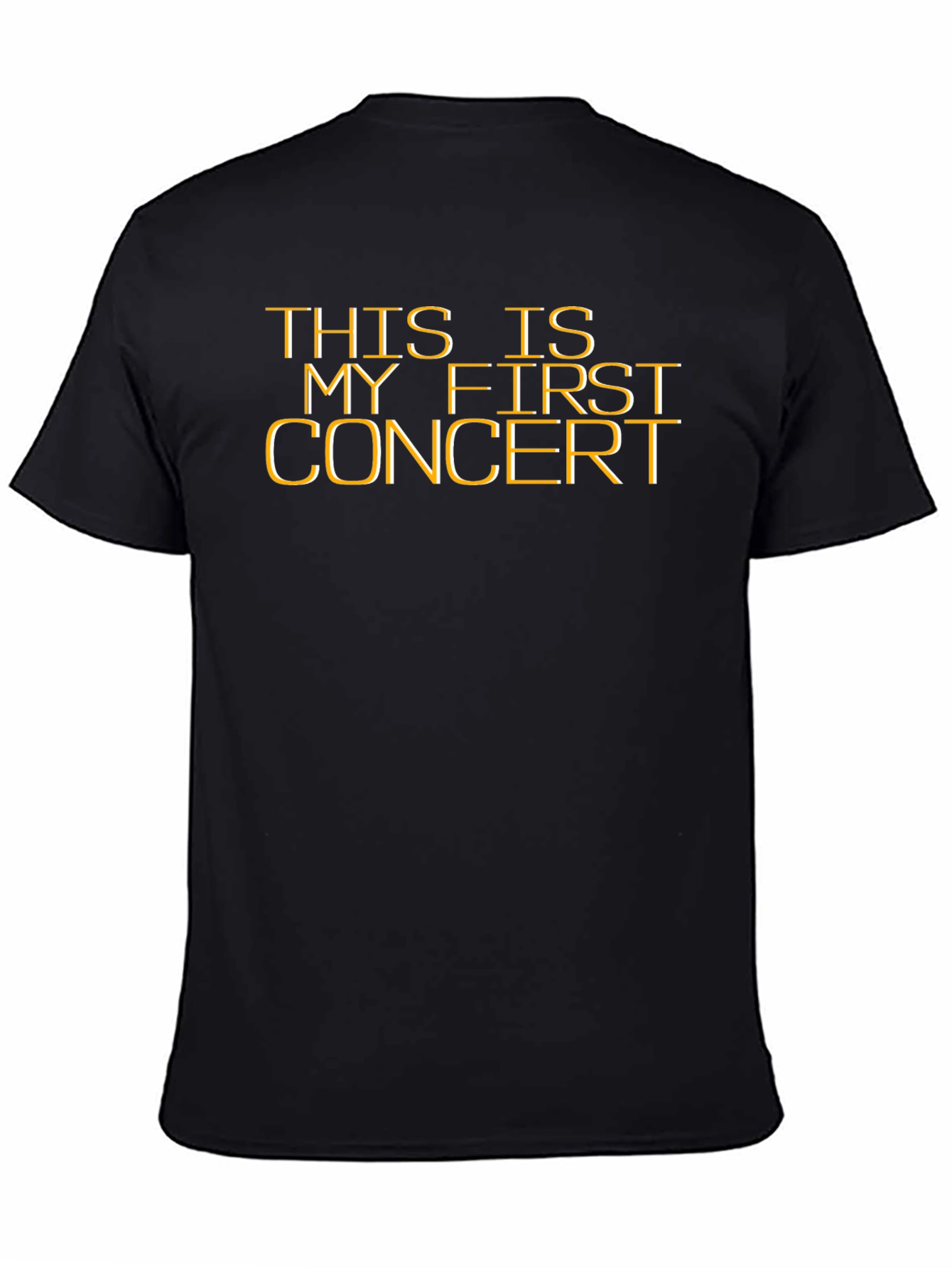 First Concert T-Shirt - Black Cotton Tee