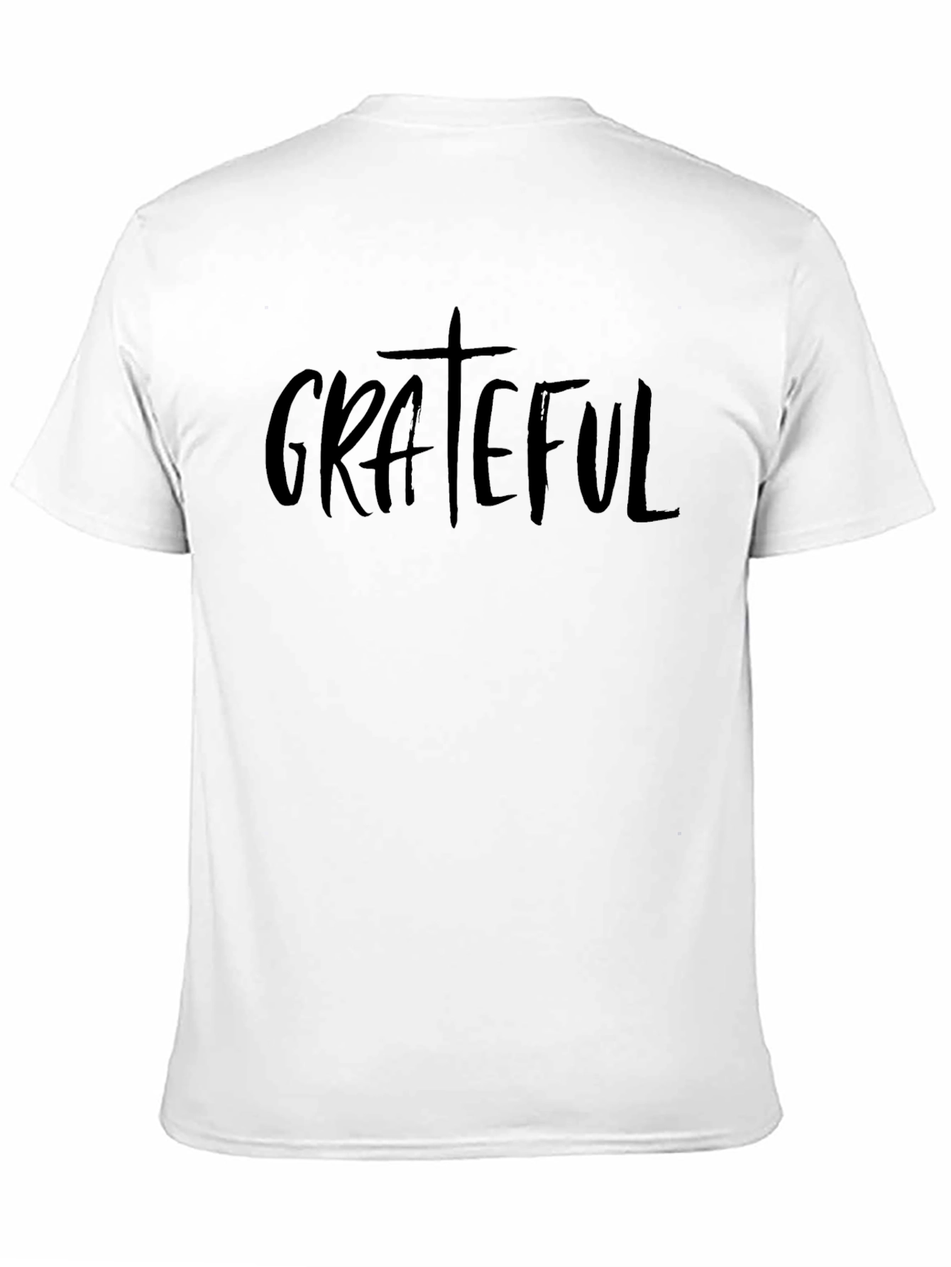 Grateful Graphic T-Shirt - Black Crew Neck Tee