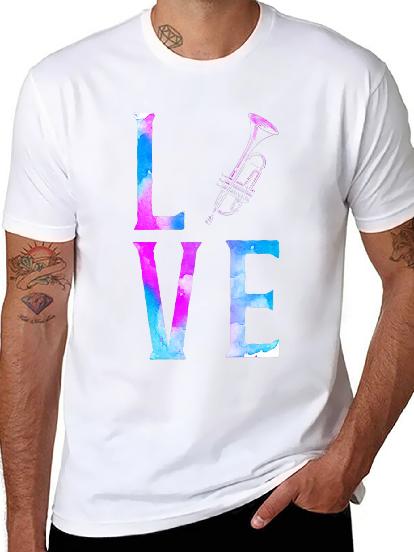 LOVE Trumpet T-Shirt - Musicians Tee