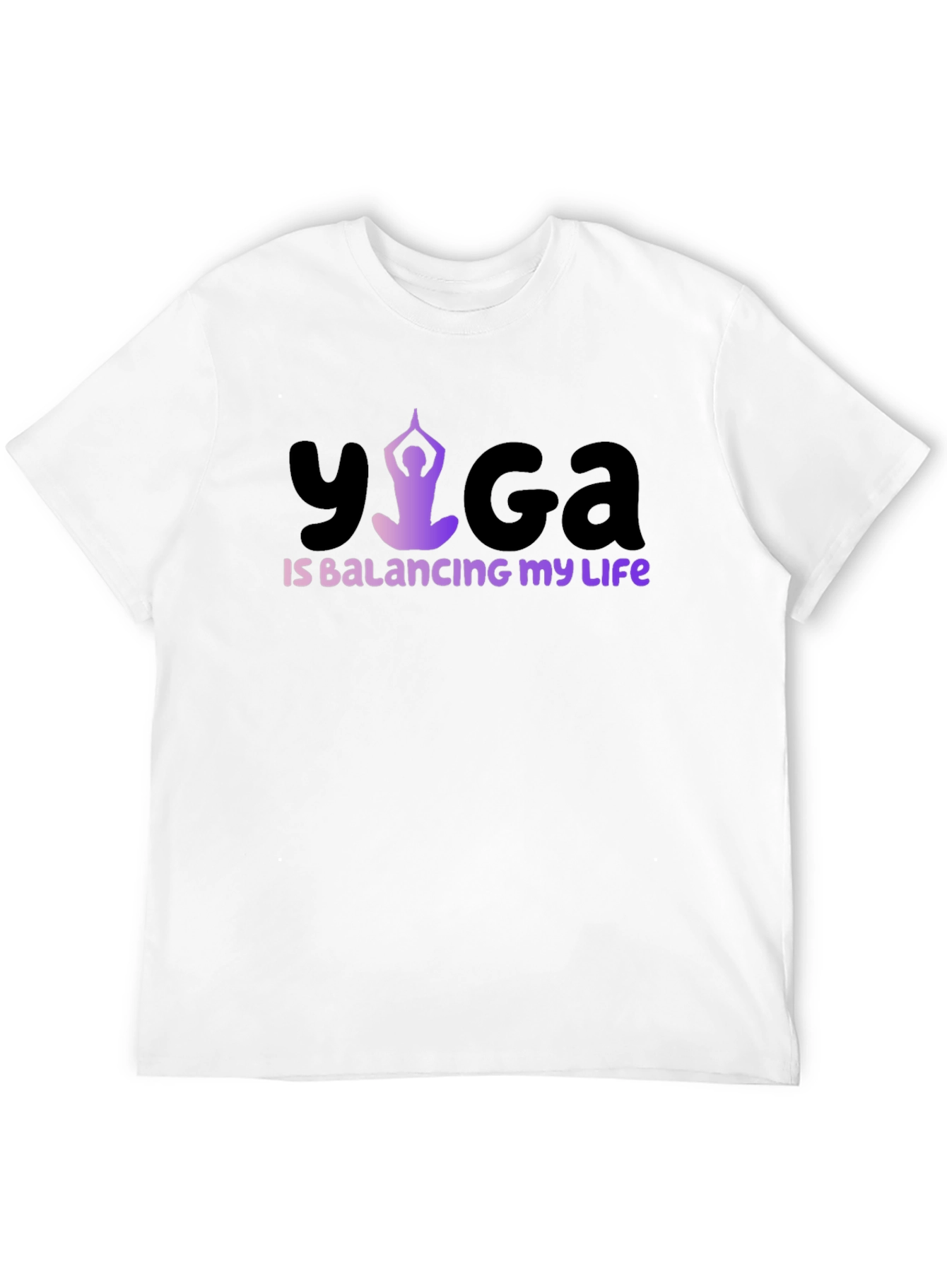 Yoga Balancing Life T-Shirt Black
