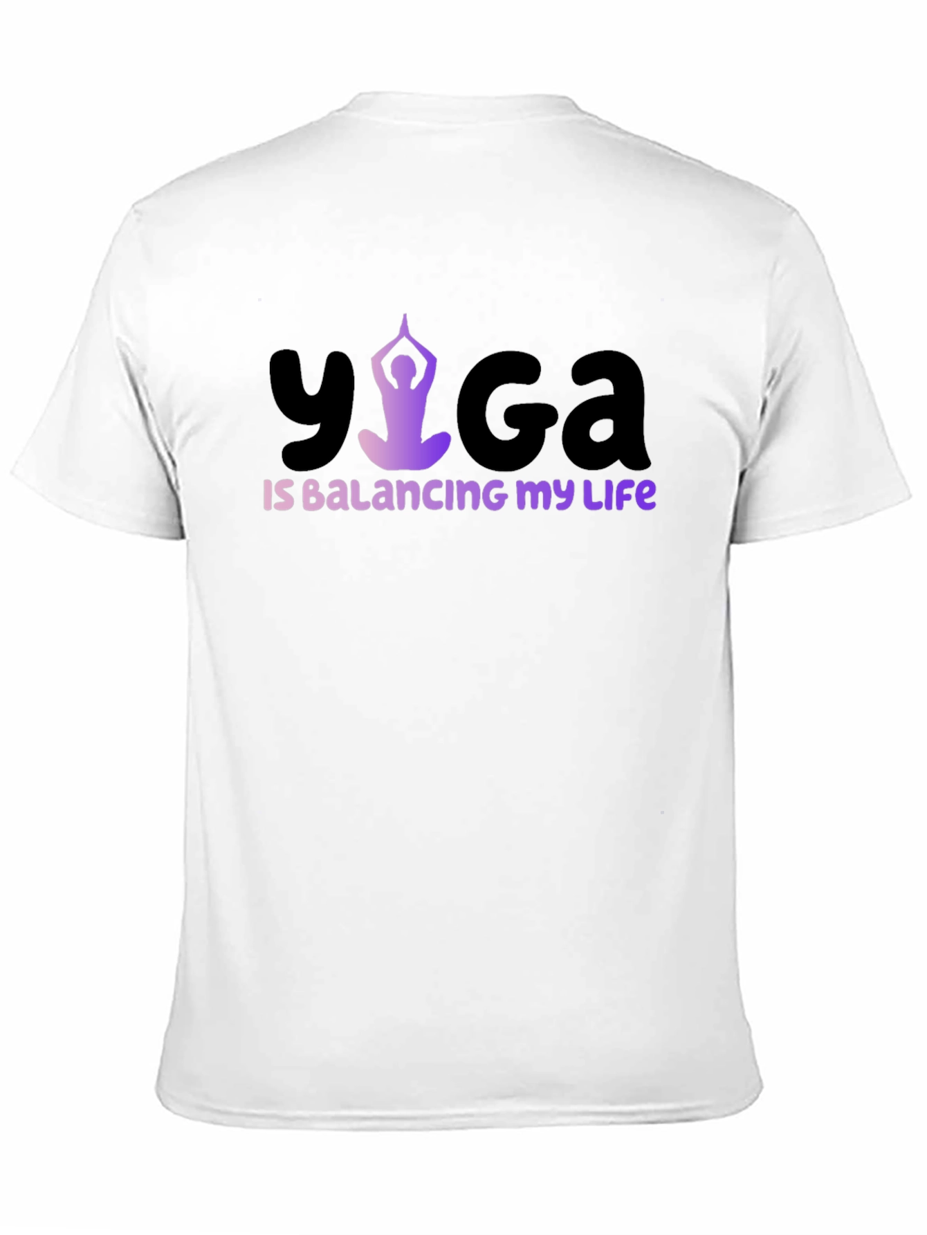 Yoga Balancing Life T-Shirt Black