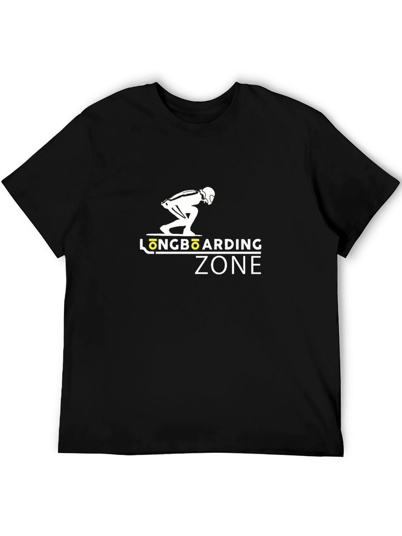 Longboarding Zone Graphic Tee - Black