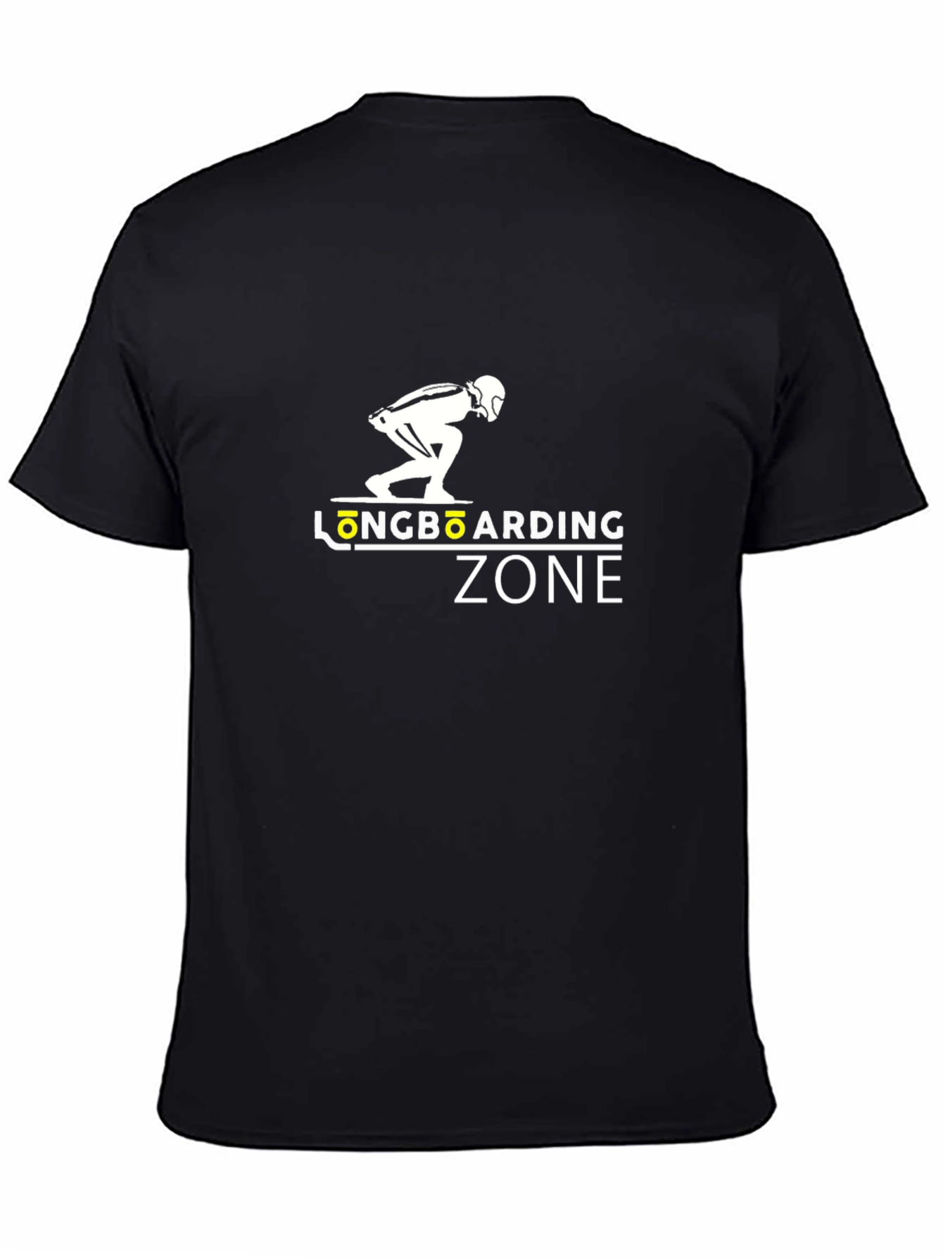 Longboarding Zone Graphic Tee - Black