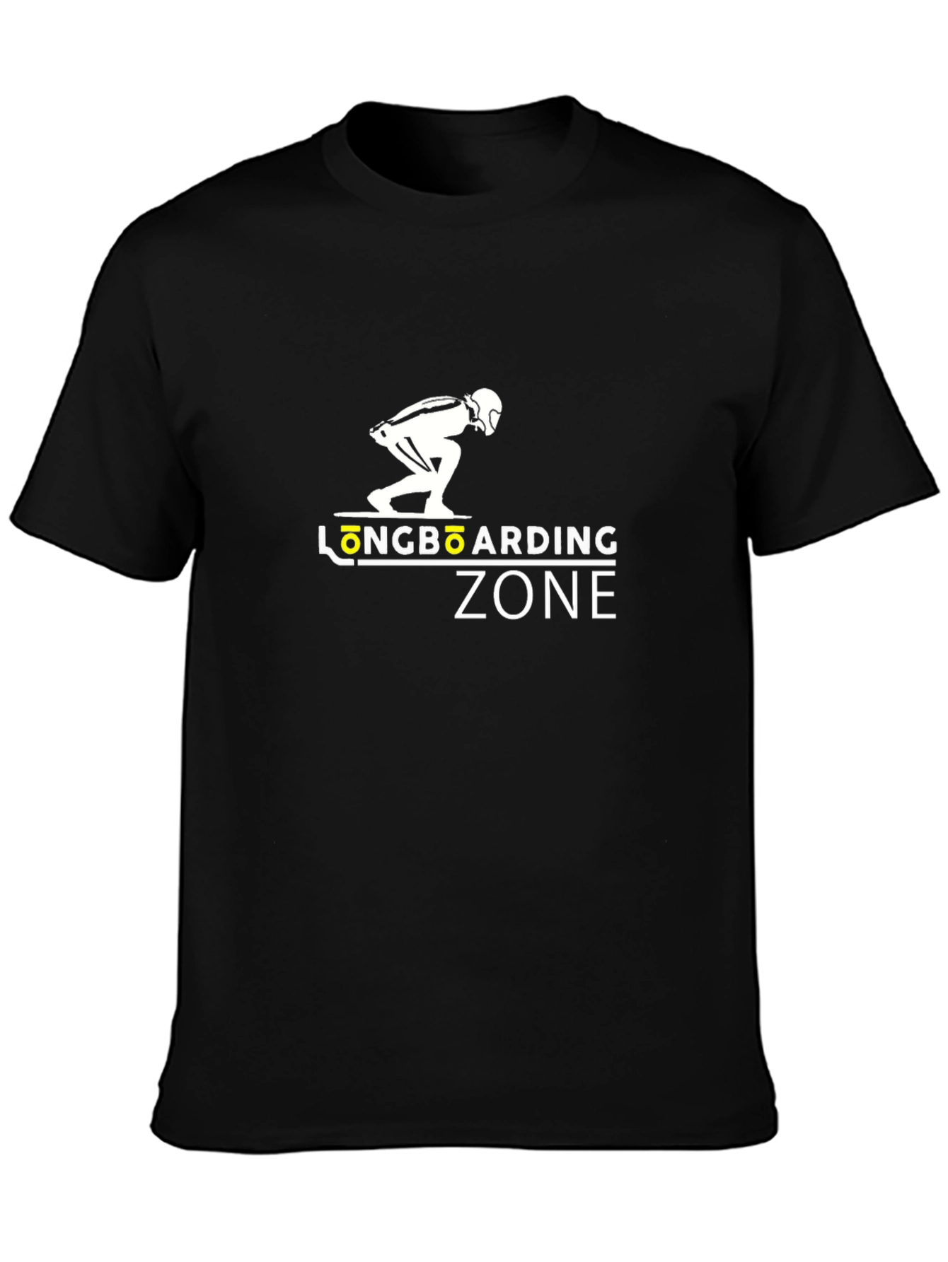 Longboarding Zone Graphic Tee - Black