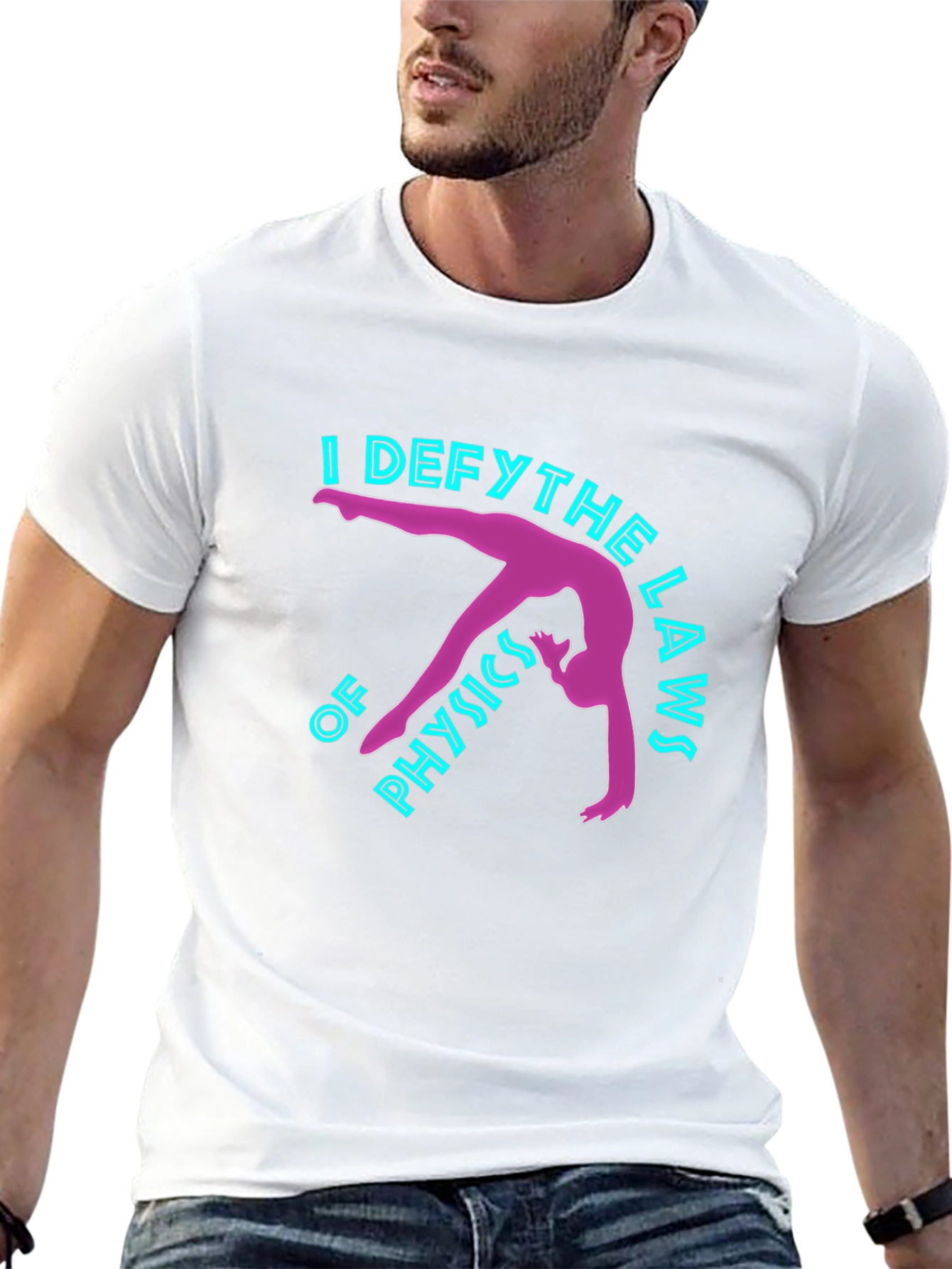 Defy Physics T-Shirt - Gymnastics Design