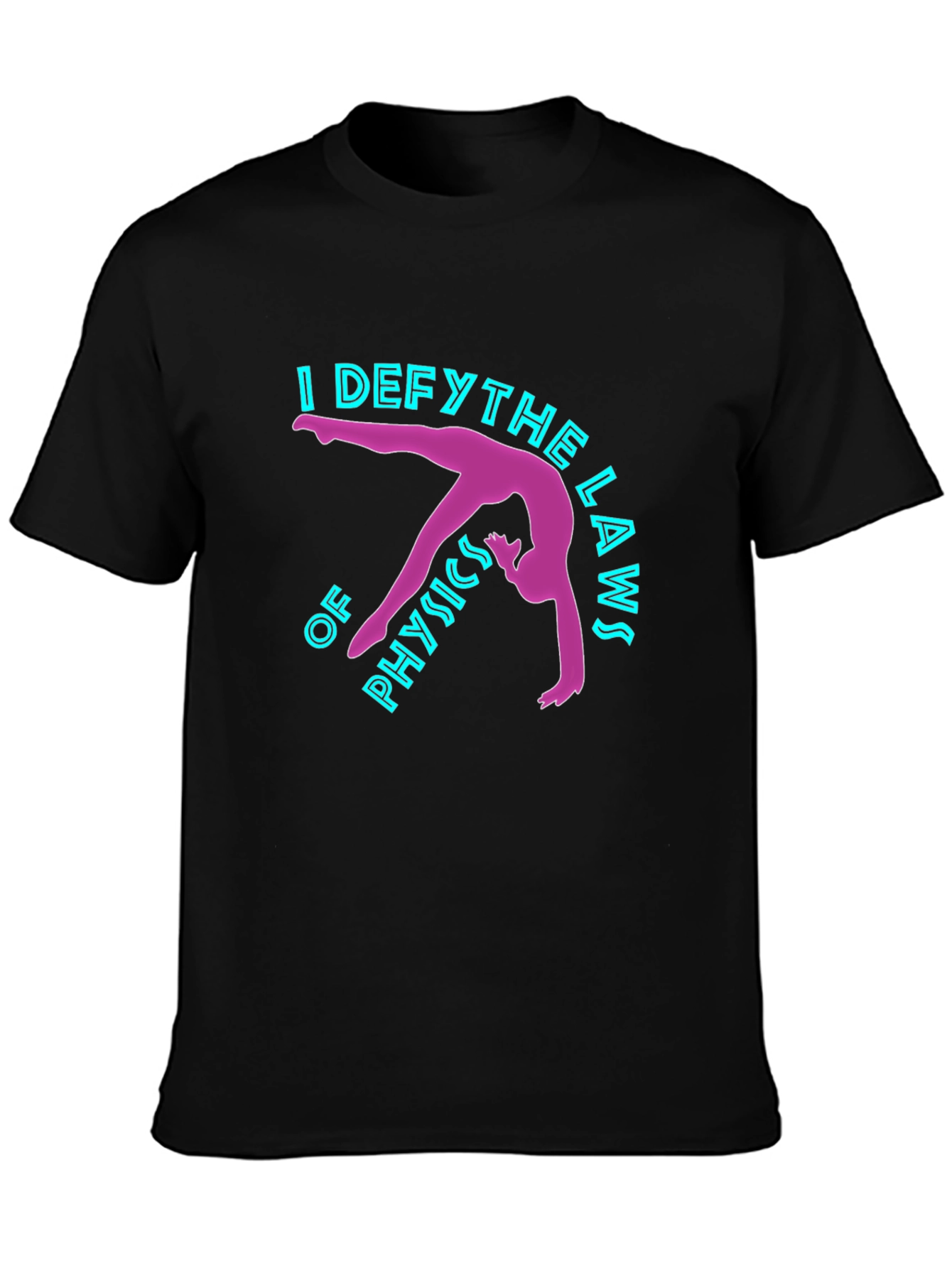 Defy Physics T-Shirt - Gymnastics Design