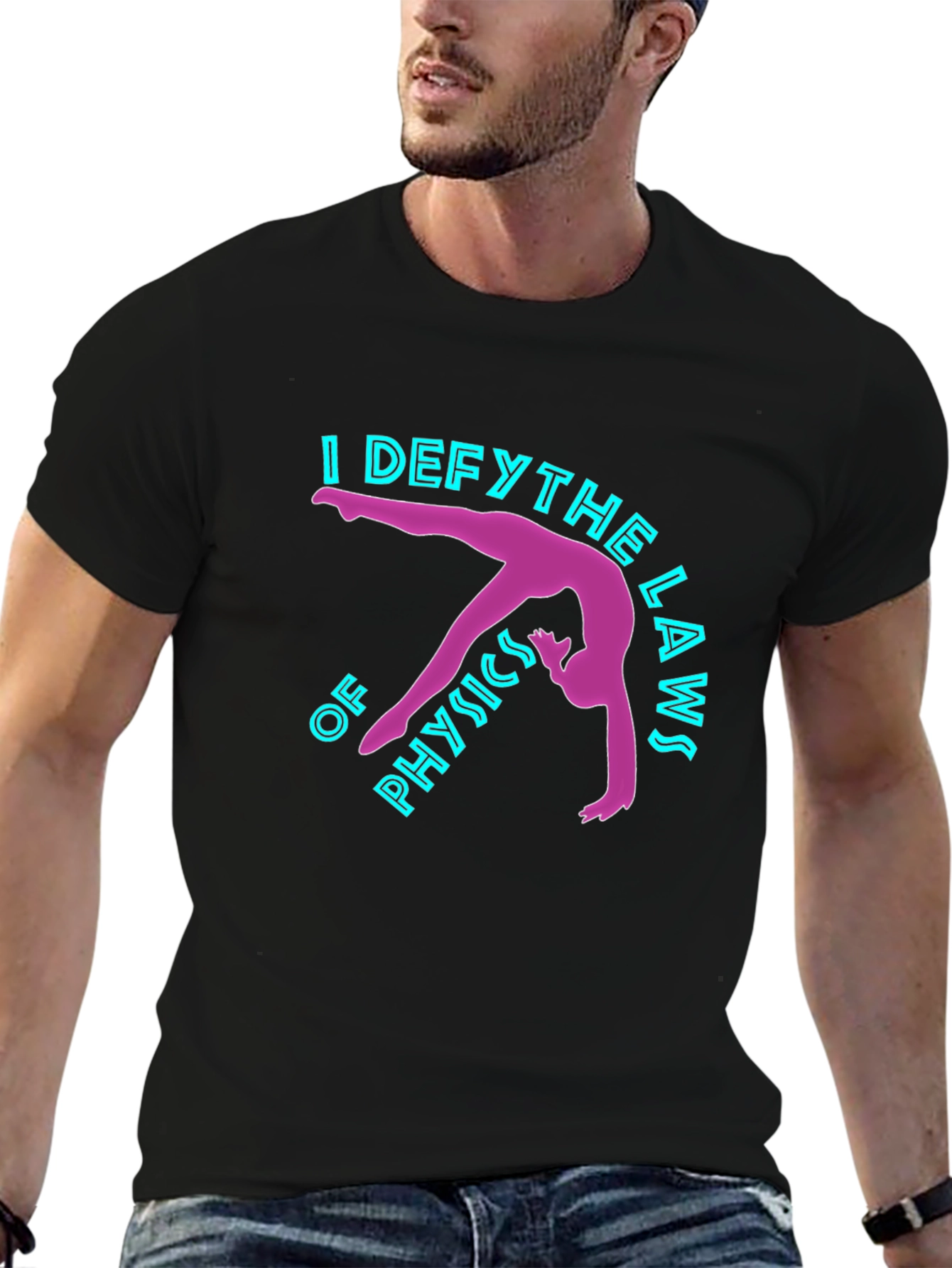 Defy Physics T-Shirt - Gymnastics Design