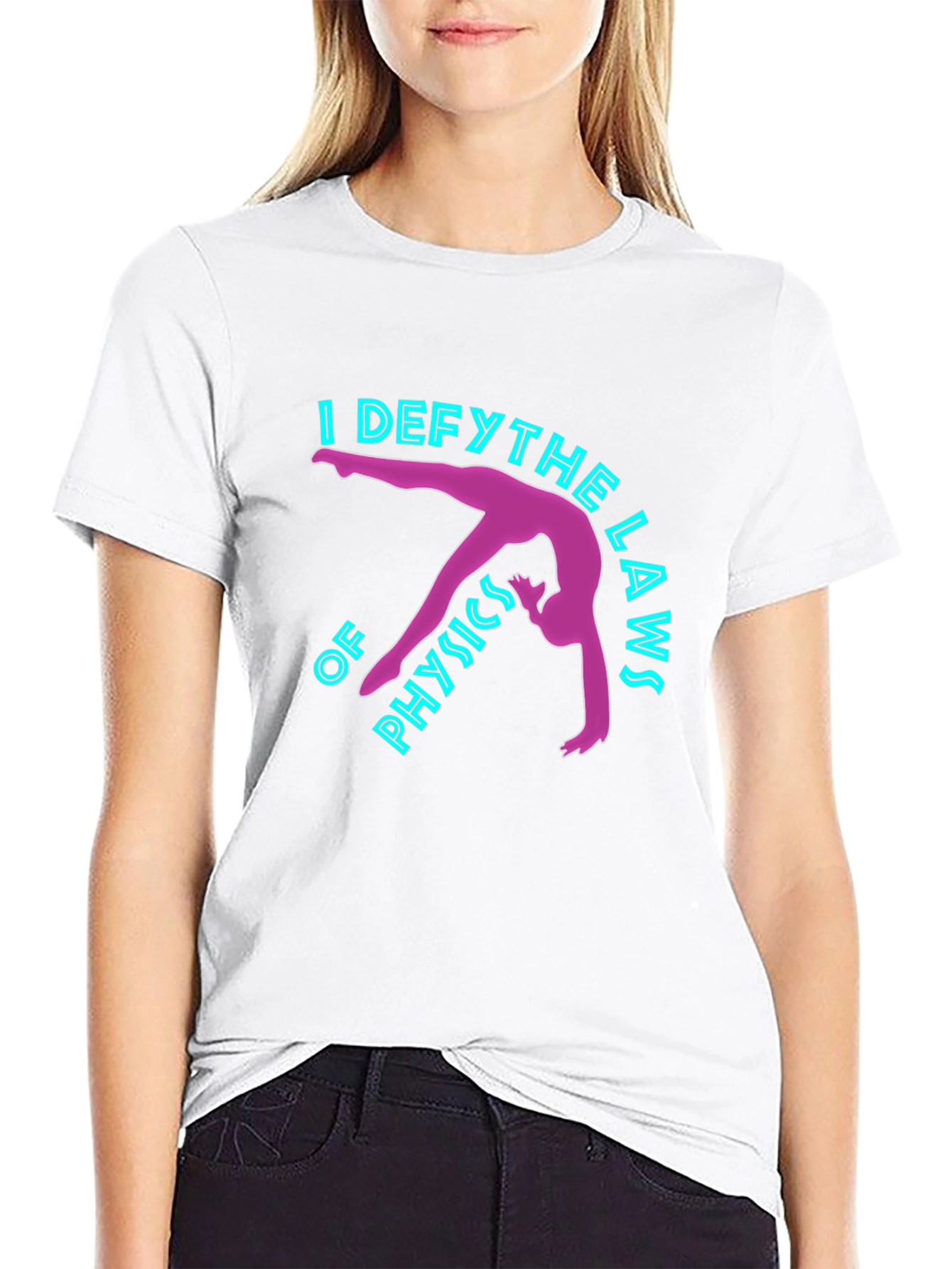 Defy Physics T-Shirt - Gymnastics Design