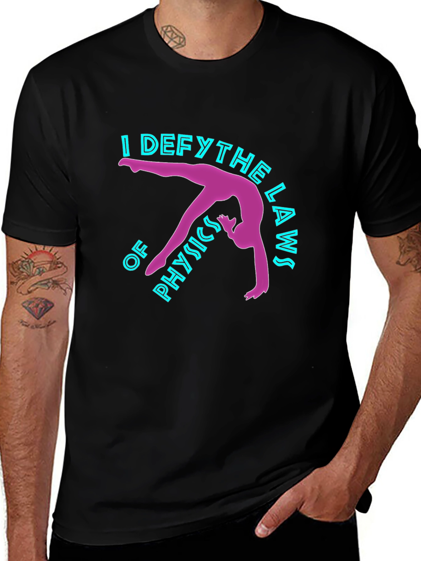 Defy Physics T-Shirt - Gymnastics Design
